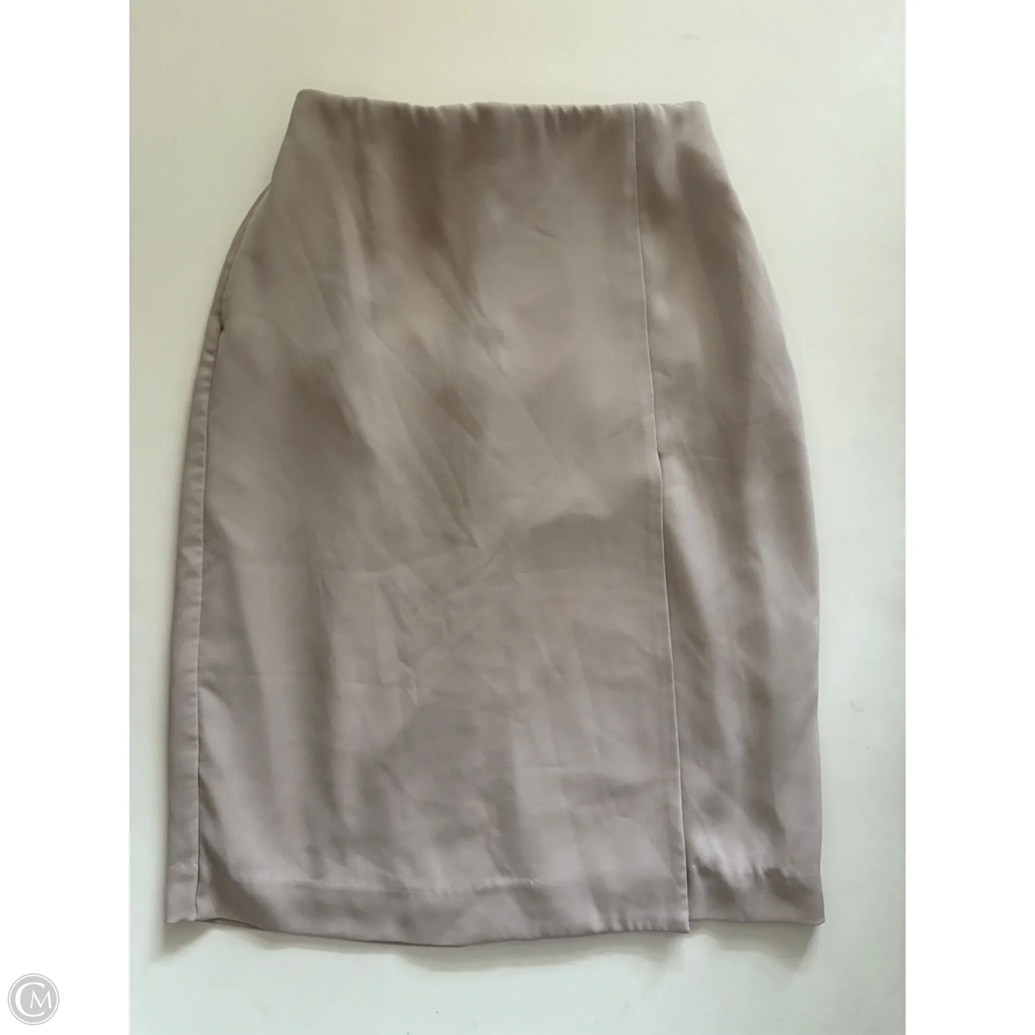Skirt Midi By Uniqlo In Taupe, Size: Xs - Image 1