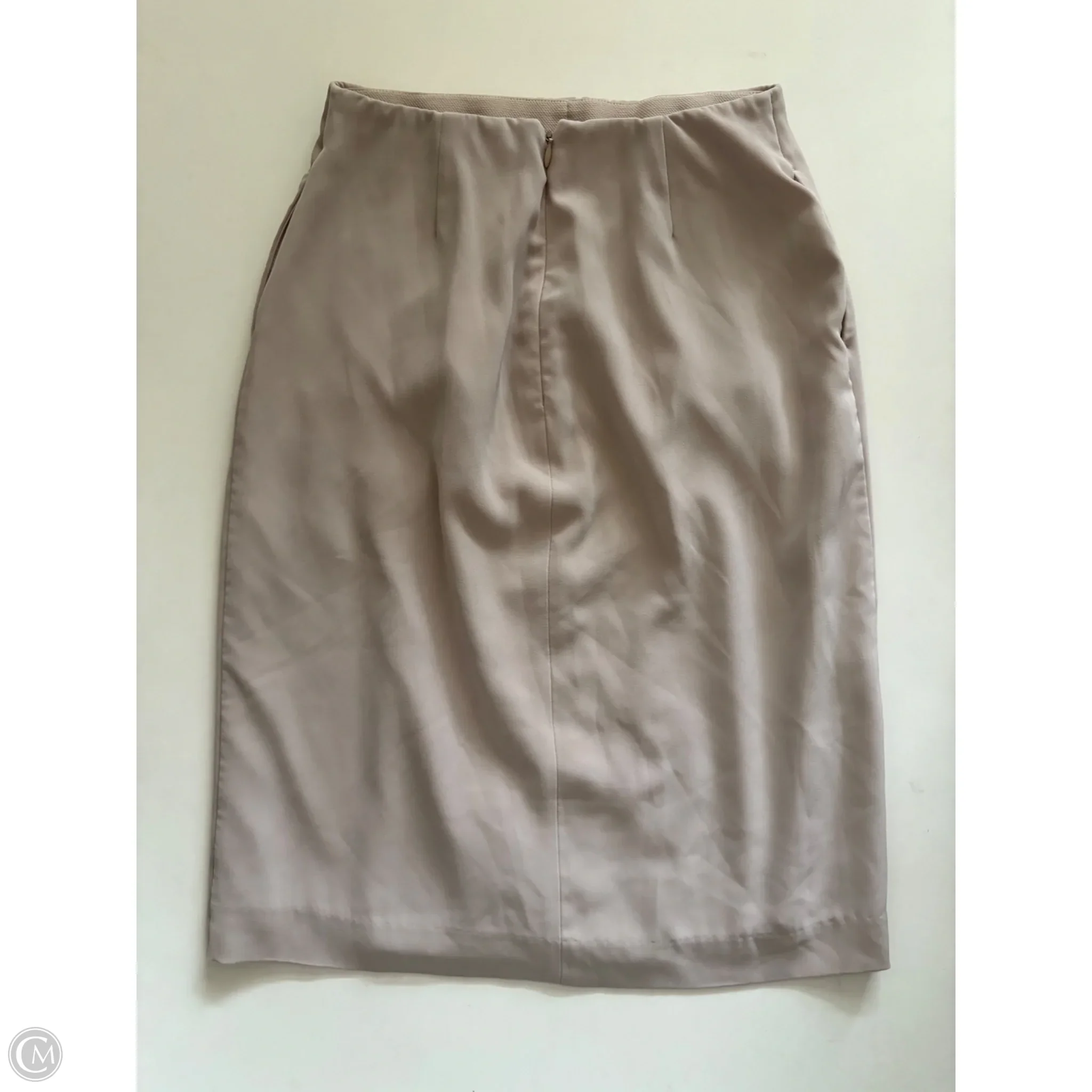 Skirt Midi By Uniqlo In Taupe, Size: Xs - Image 2