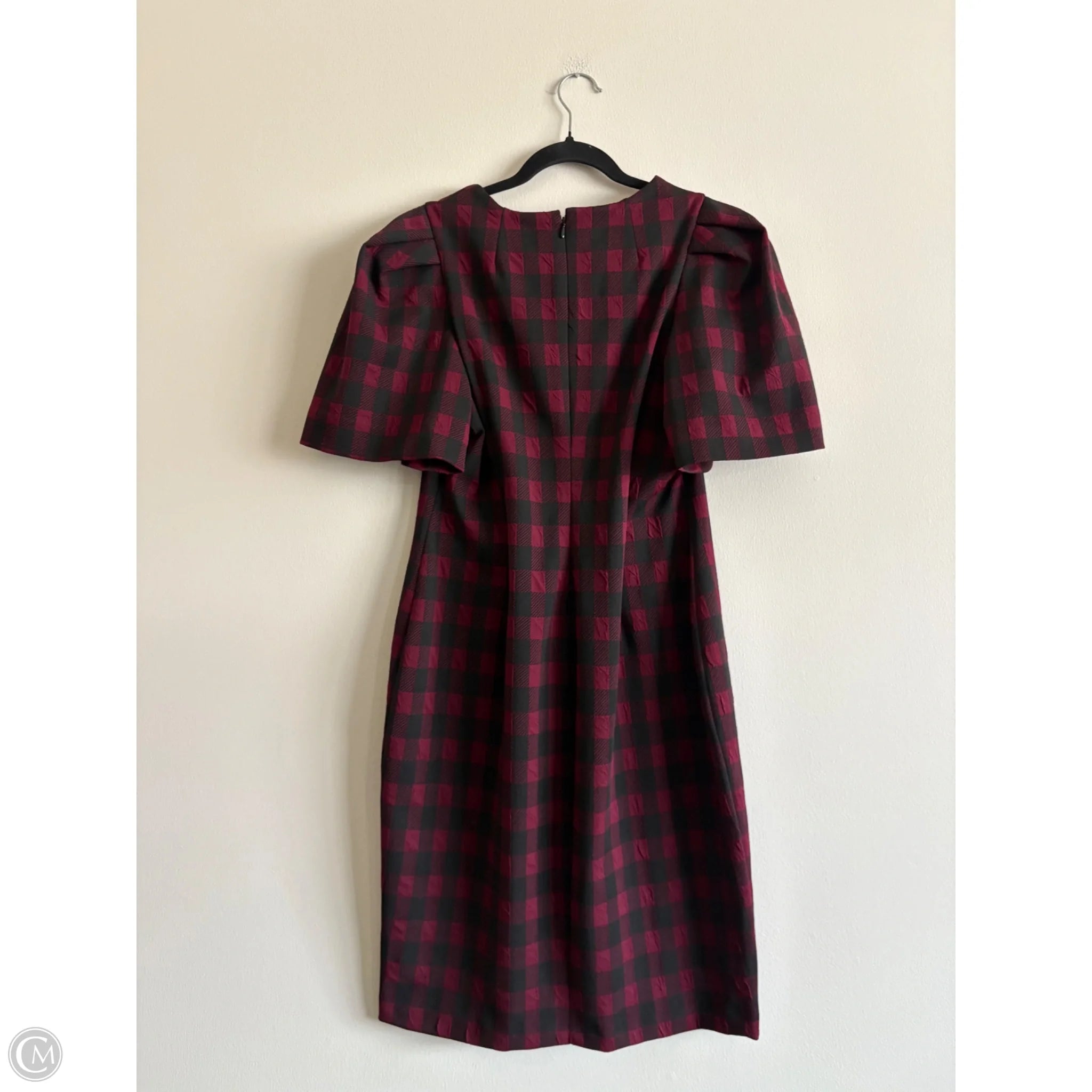 Dress Work By Calvin Klein In Plaid Pattern, Size: 12 - Image 2