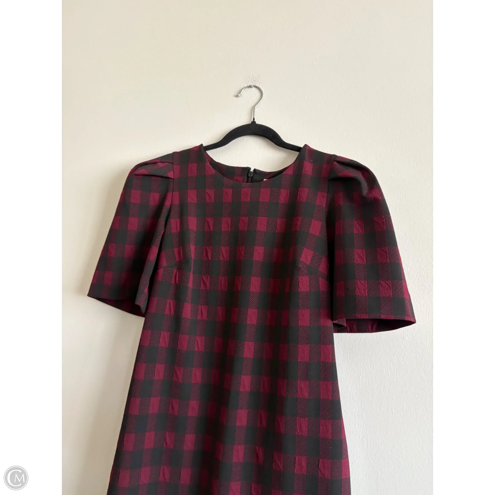 Dress Work By Calvin Klein In Plaid Pattern, Size: 12 - Image 3