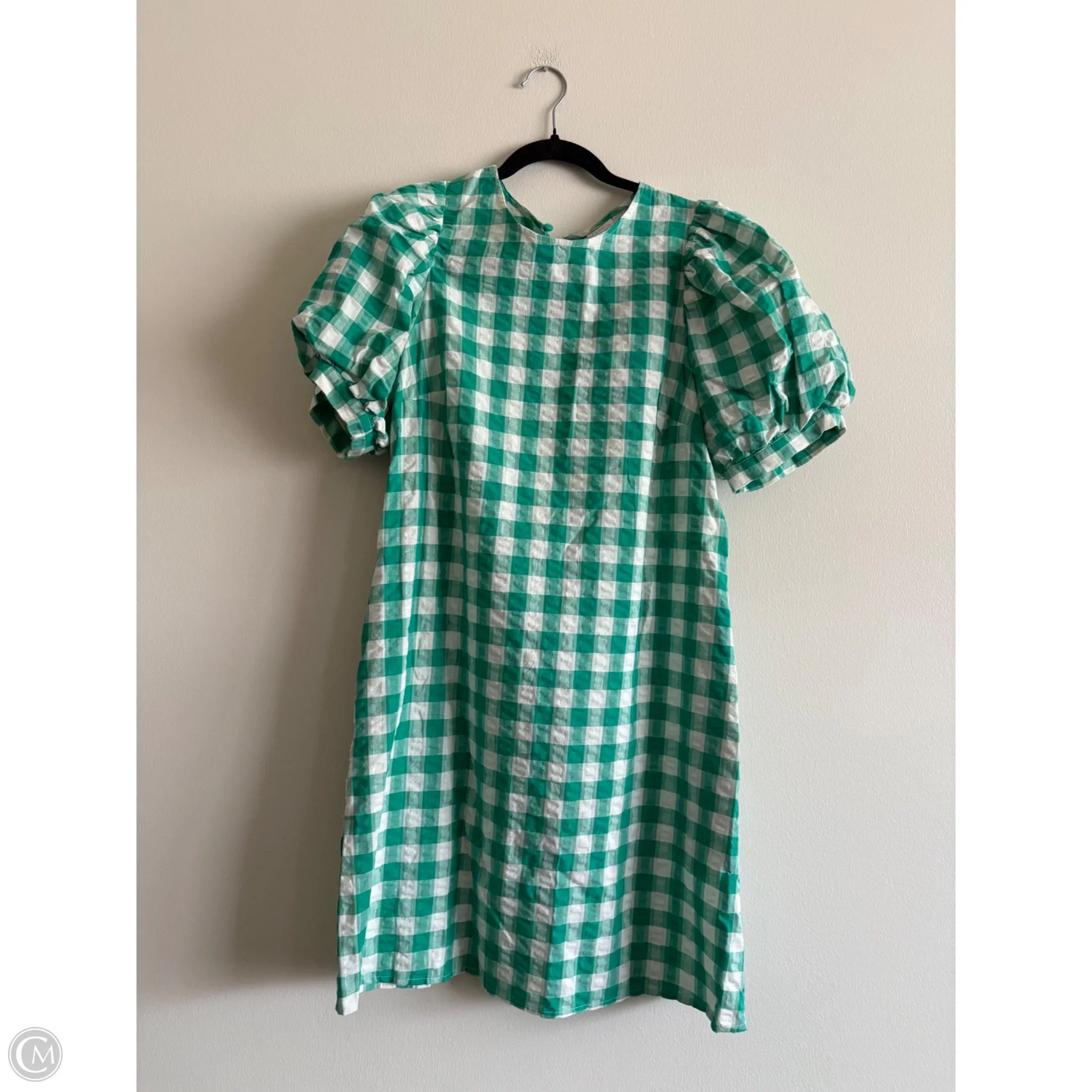 Dress Casual Midi By A New Day In Plaid Pattern, Size: M - Image 1