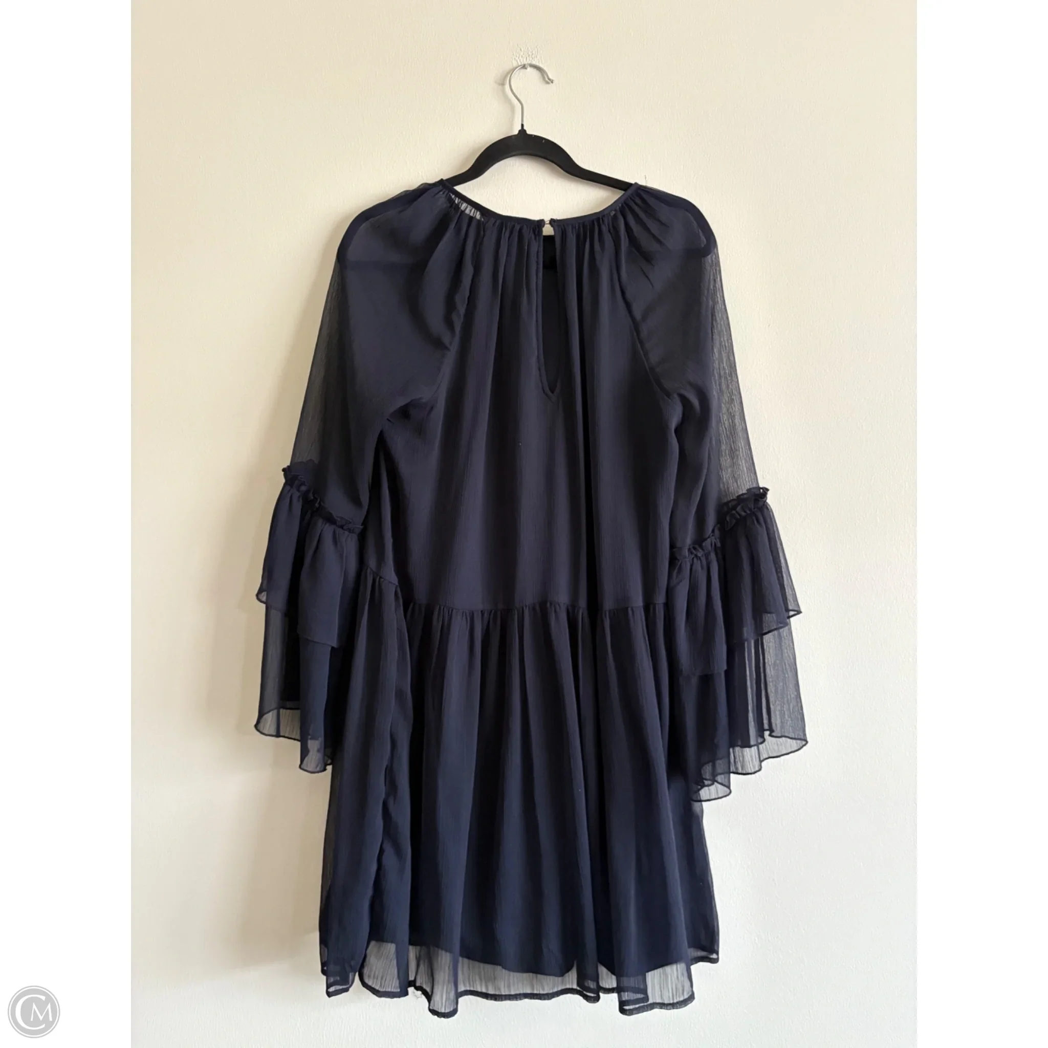 Dress Casual Midi By H&m In Navy, Size: 8 - Image 2