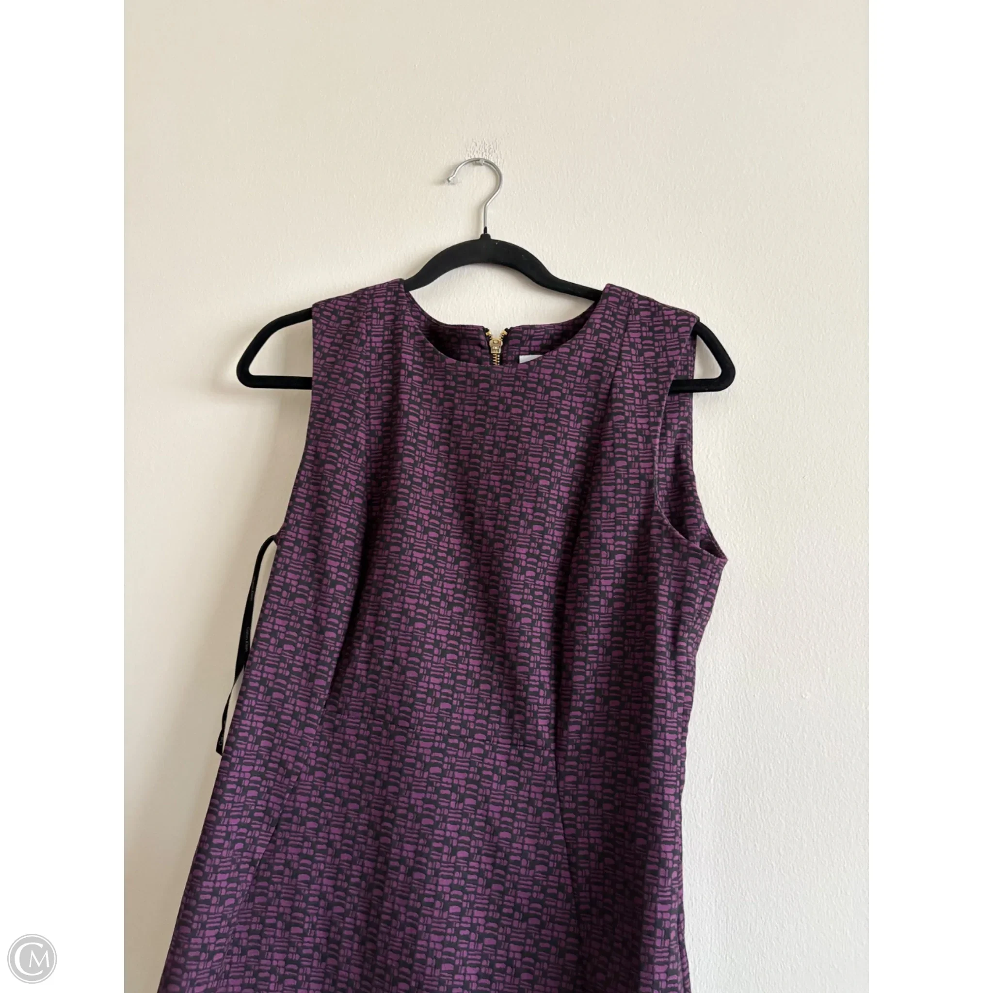 Dress Work By Calvin Klein In Purple, Size: 10 - Image 3