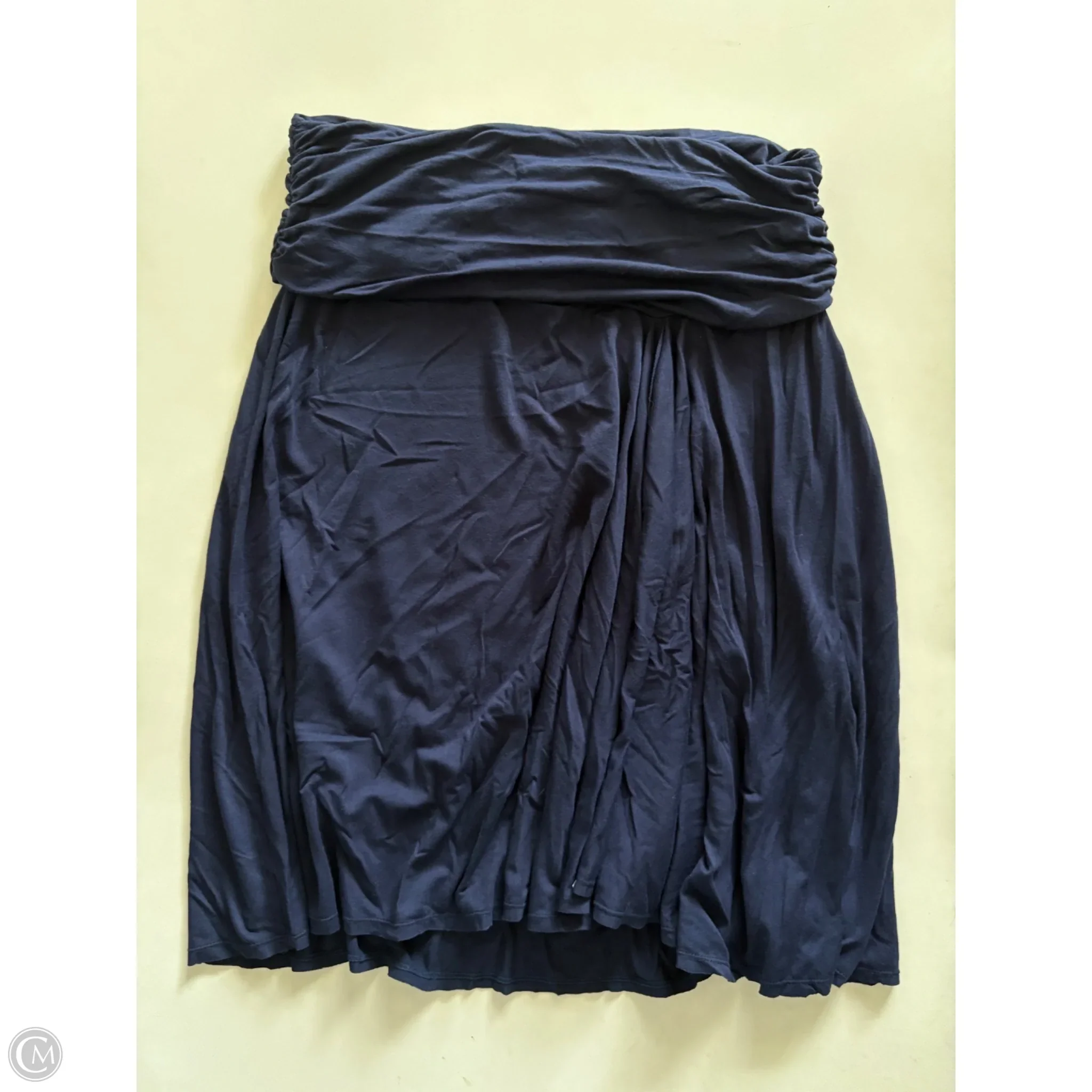 Skirt Midi By Sophie Max In Navy, Size: L - Image 1