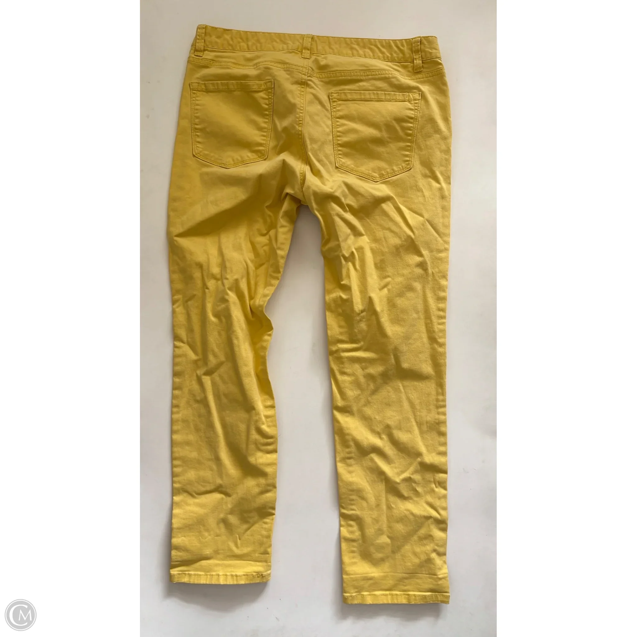 Jeans Straight By Loft In Yellow, Size: 12 - Image 2