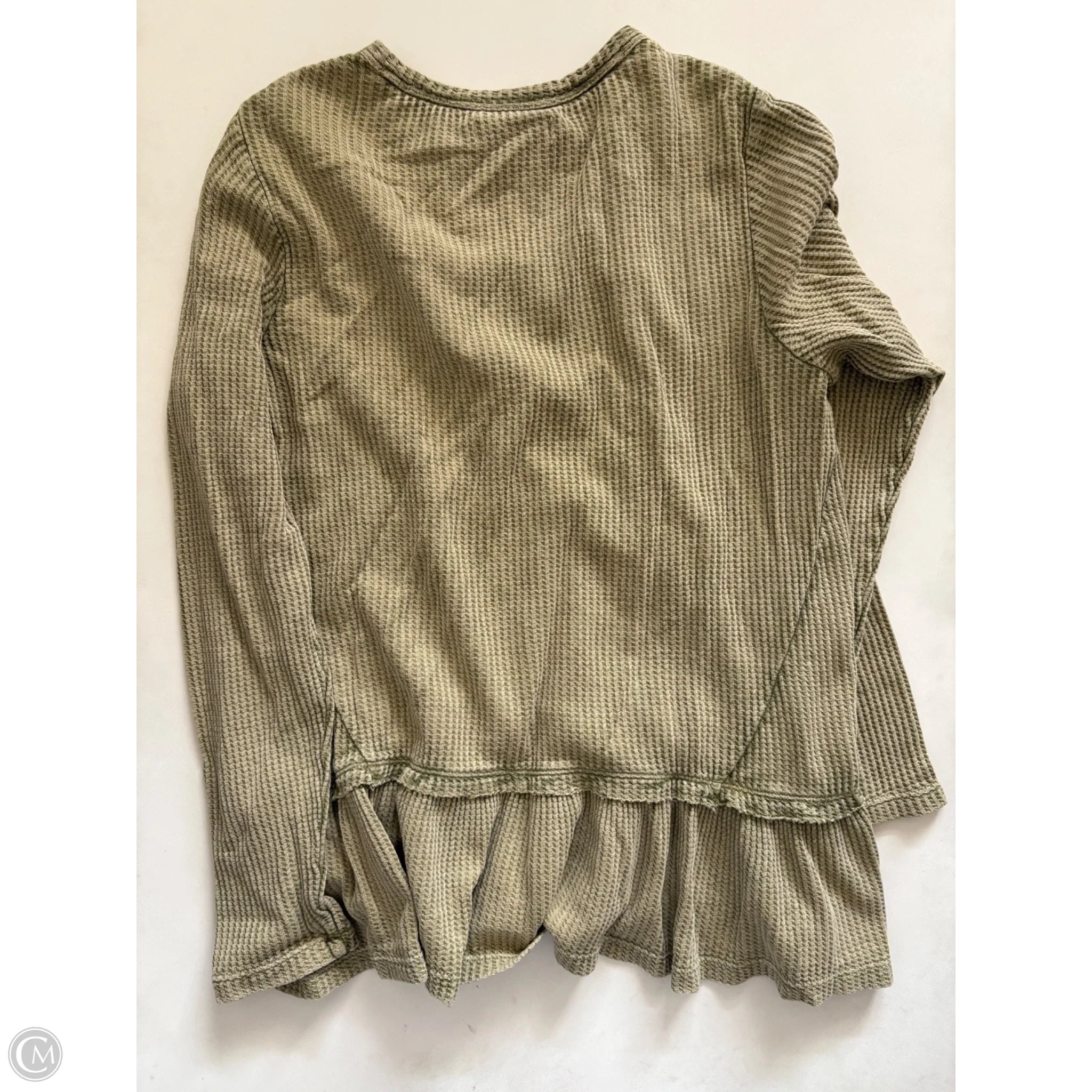Top Long Sleeve By New Directions In Green, Size: L - Image 2