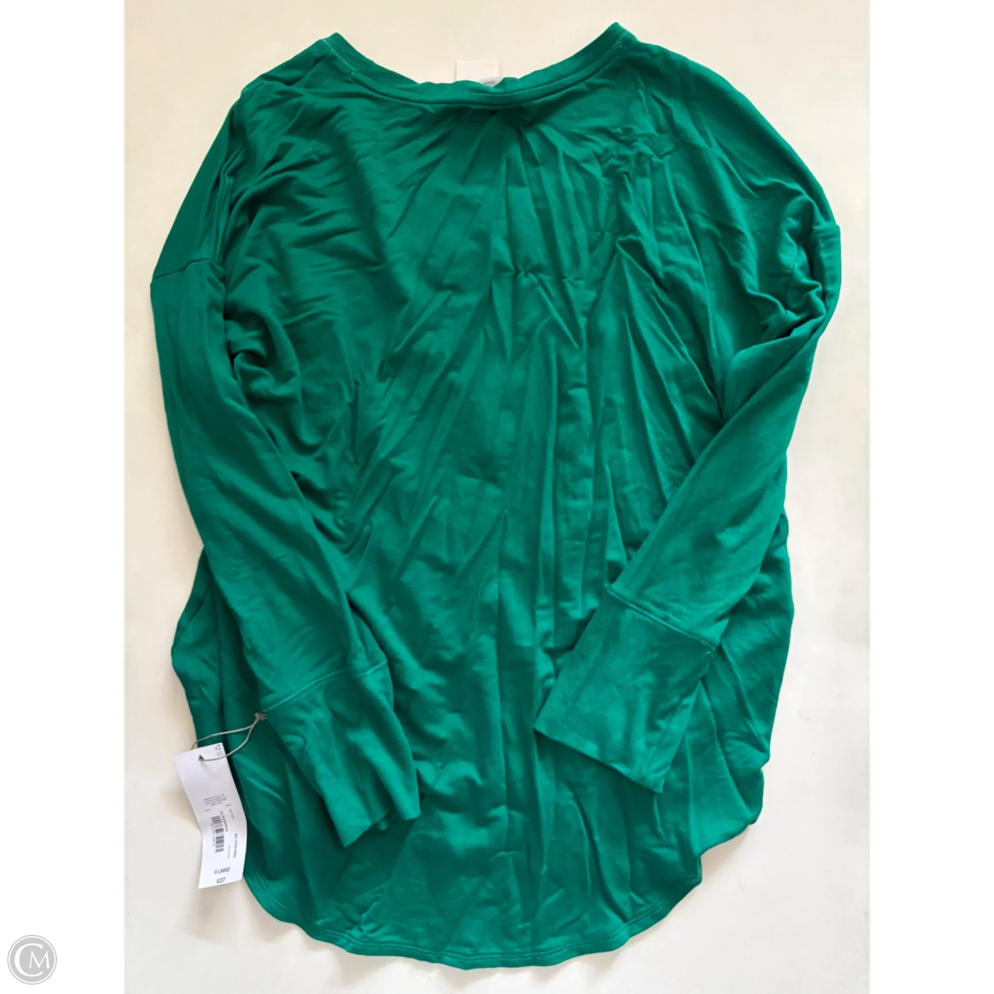 Top Long Sleeve By Liz Claiborne In Green, Size: Xl - Image 2