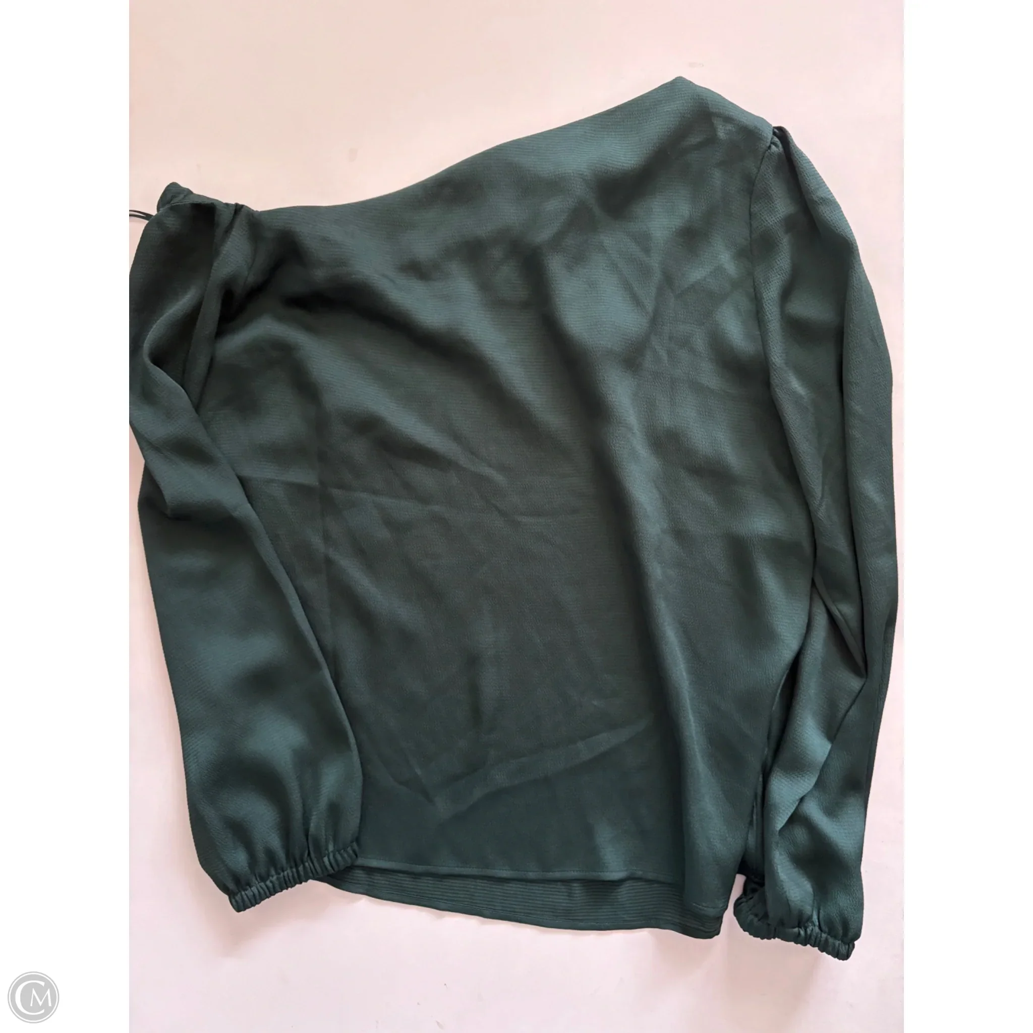 Blouse Long Sleeve By Limited In Green, Size: L - Image 2