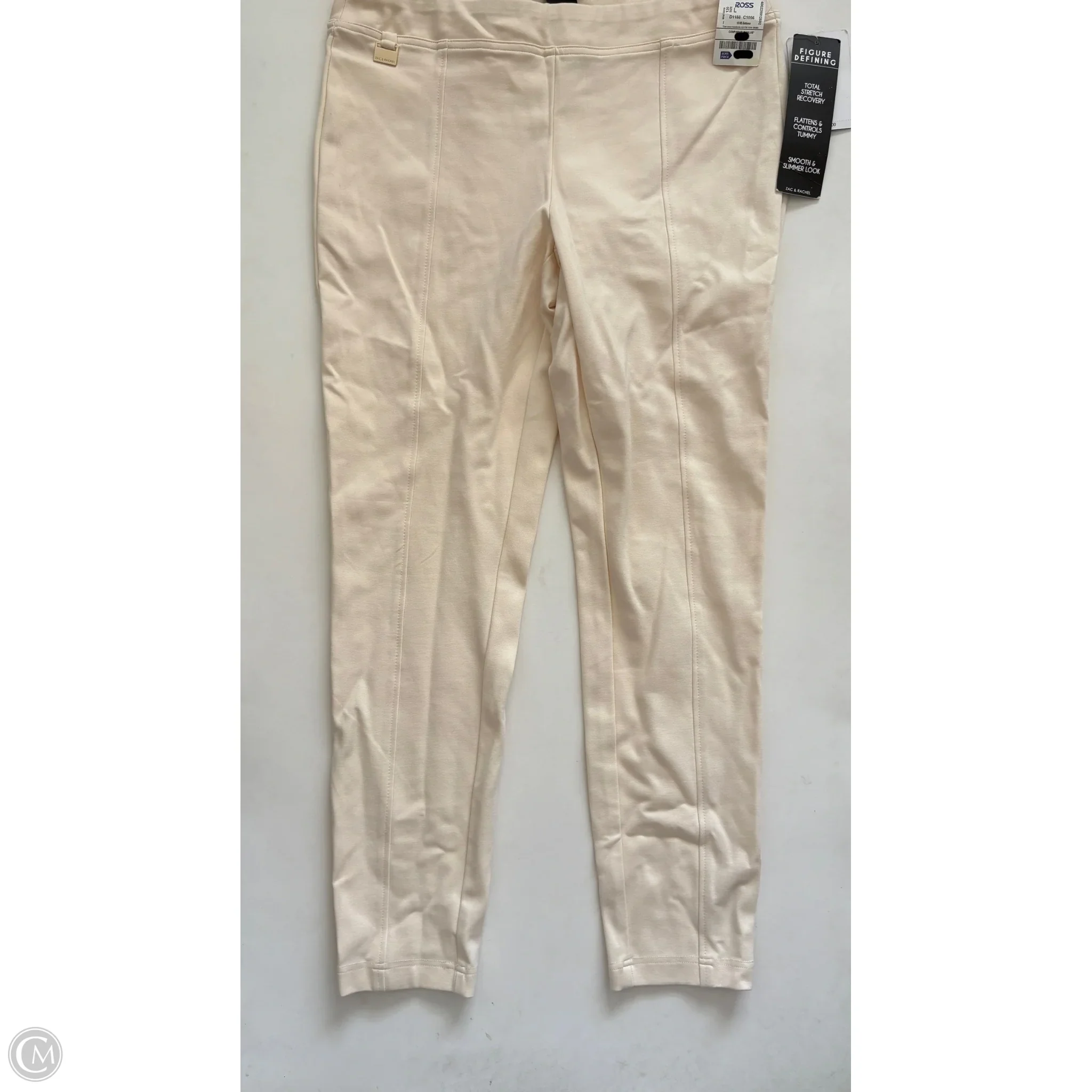 Pants Chinos & Khakis By Zac And Rachel In Cream, Size: L - Image 1