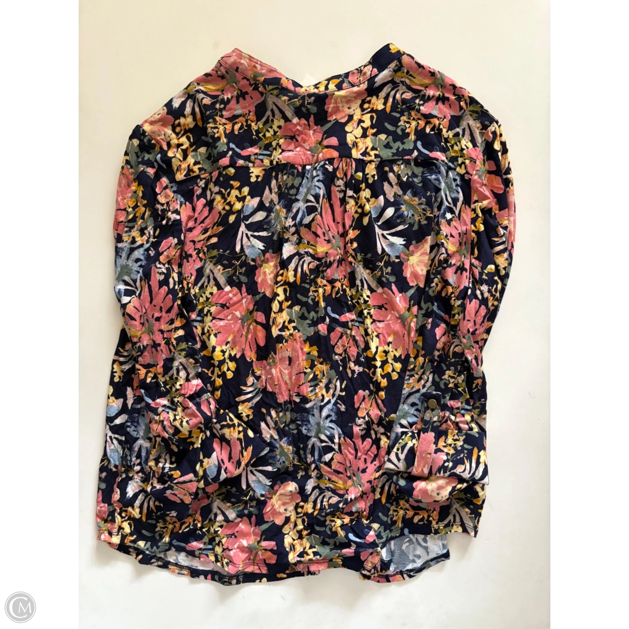Top Long Sleeve By New Directions In Floral Print, Size: Xlp - Image 2