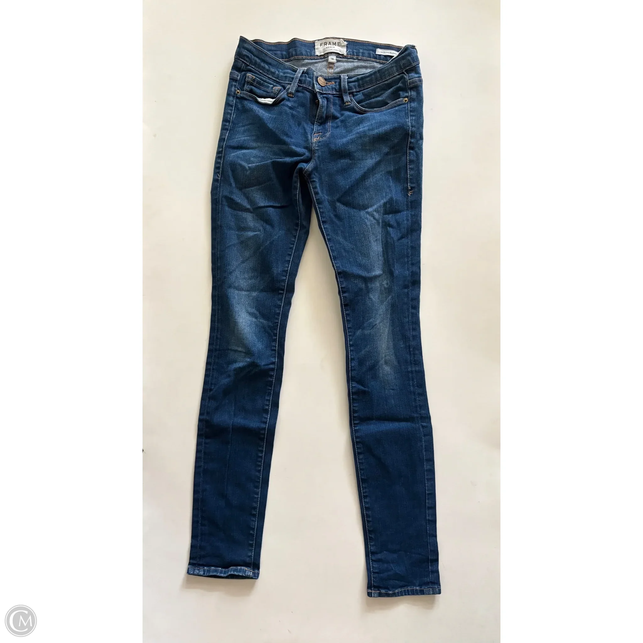Jeans Skinny By Frame In Blue, Size: 2 - Image 1