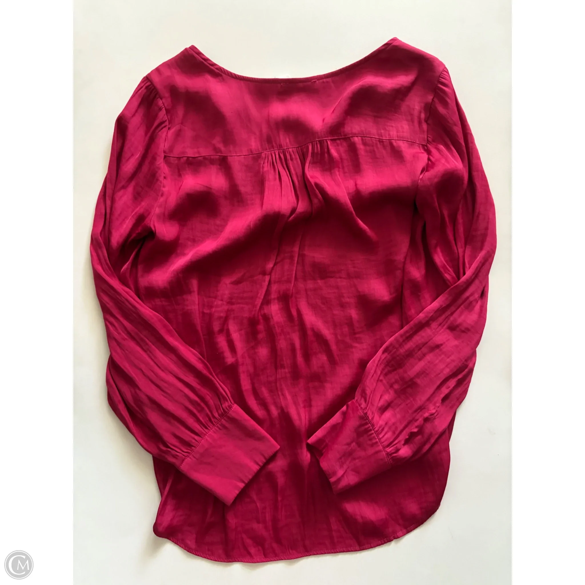 Blouse Long Sleeve By Maison Damelie In Red, Size: M - Image 2