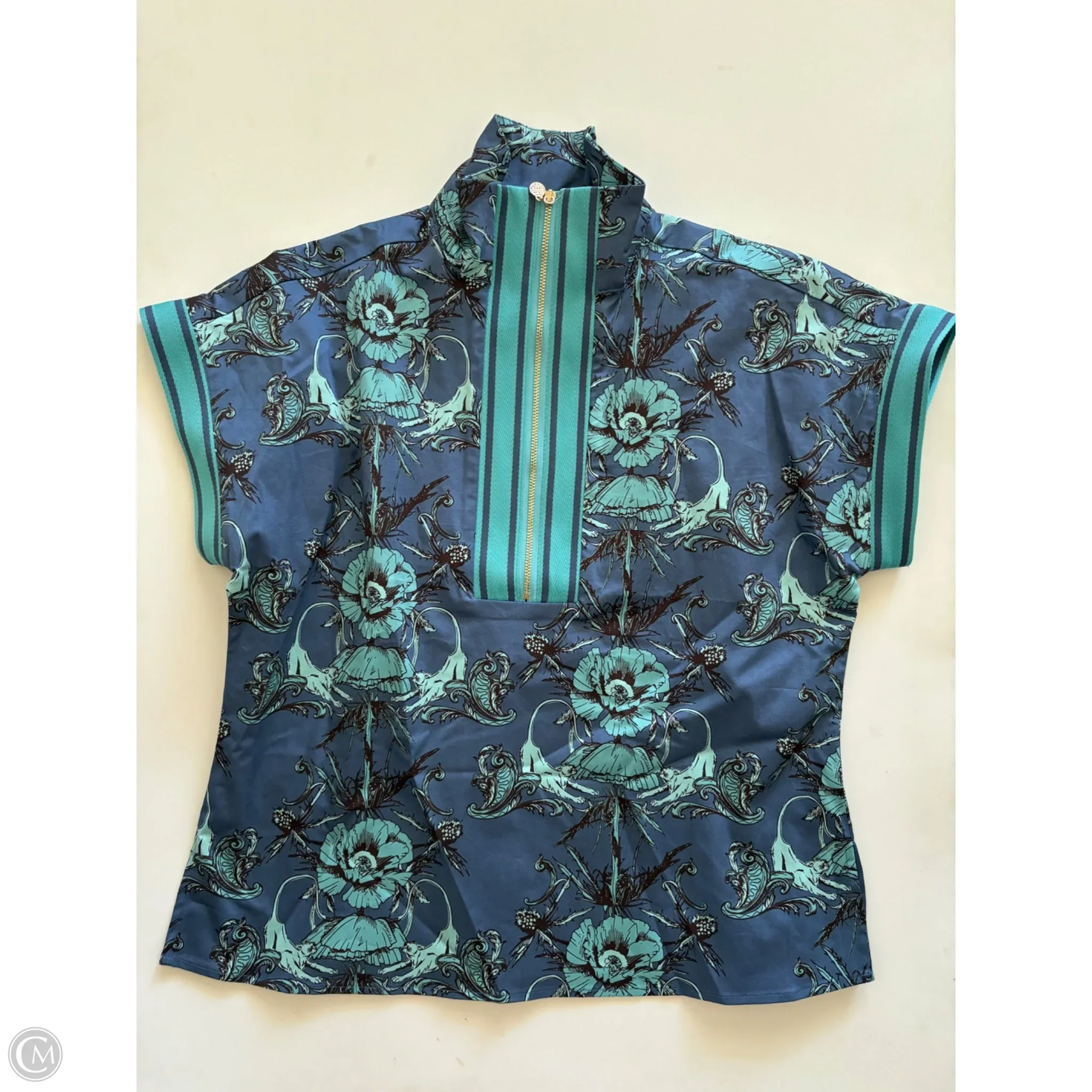 Top Short Sleeve By Emily Mcarthy In Purple, Size: Xxs - Image 1