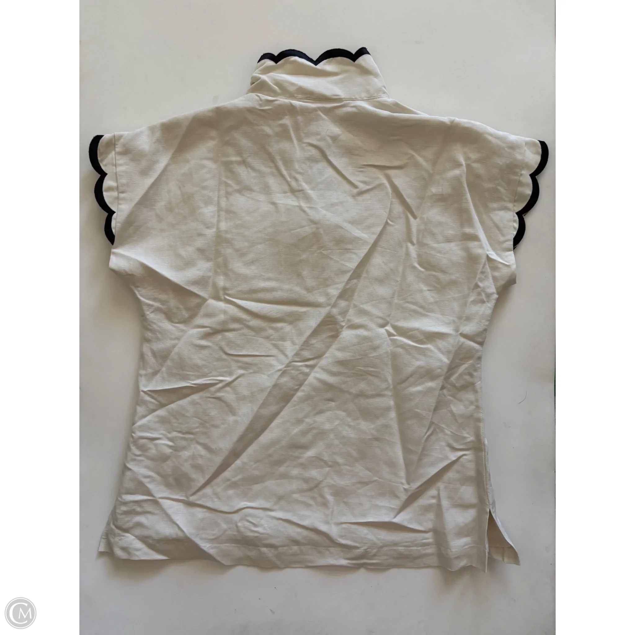 Top Short Sleeve By Emily Mccarthy In Cream, Size: Xs - Image 2