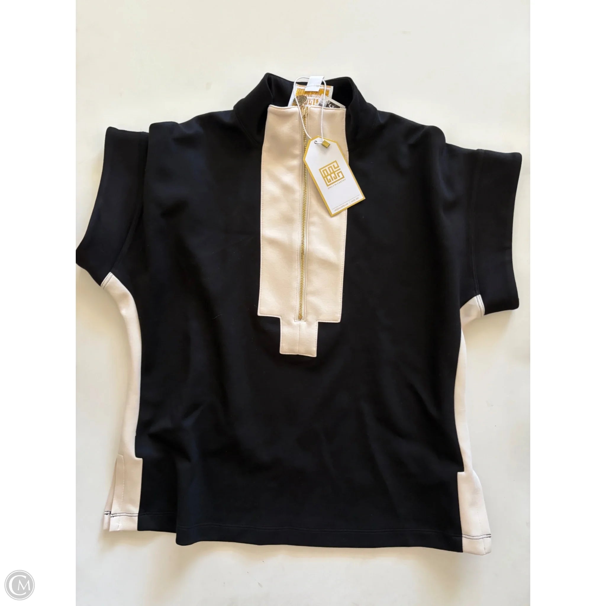 Top Short Sleeve By Emily Mccarthy In Black, Size: Xs - Image 1