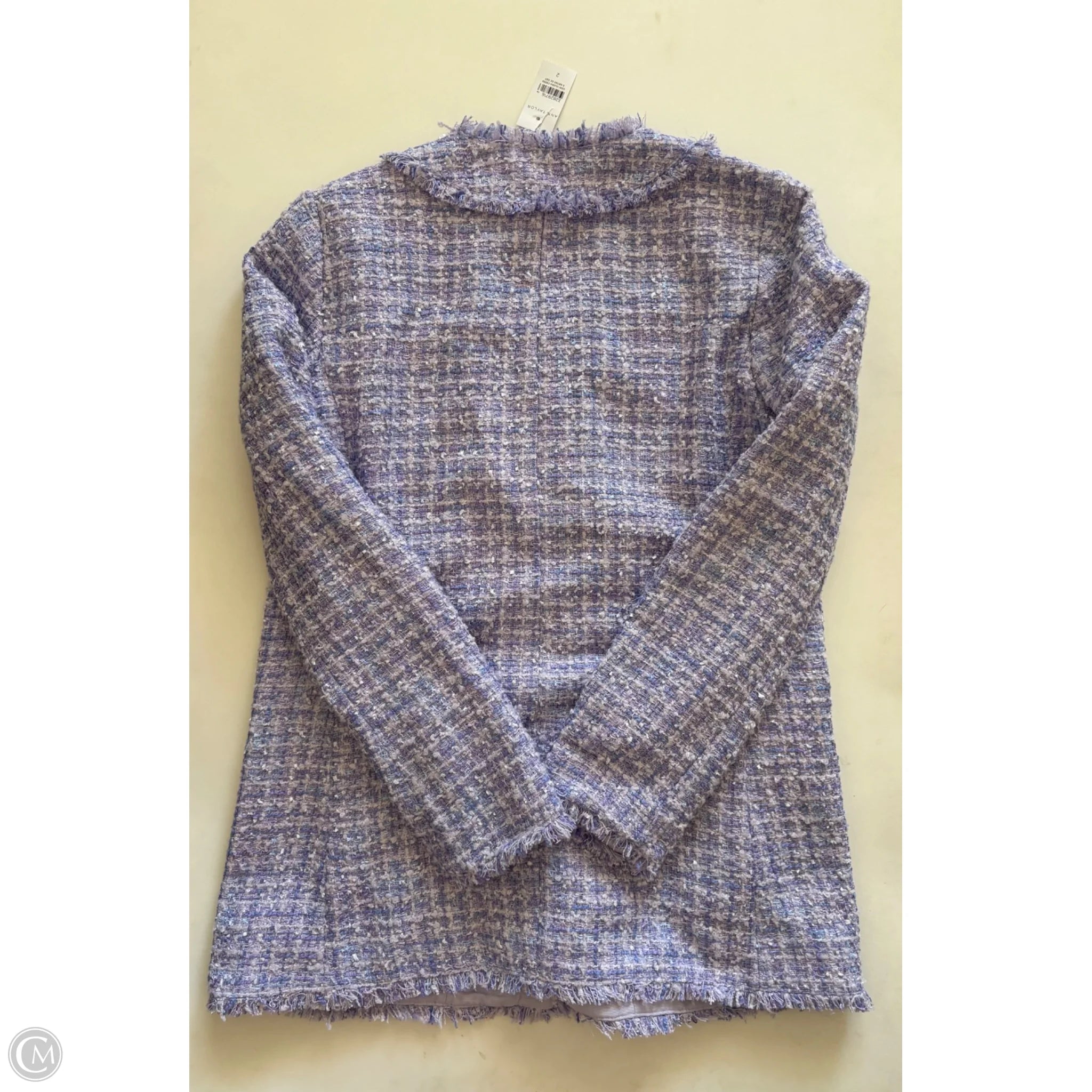 Blazer By Ann Taylor In Purple, Size: 2 - Image 2