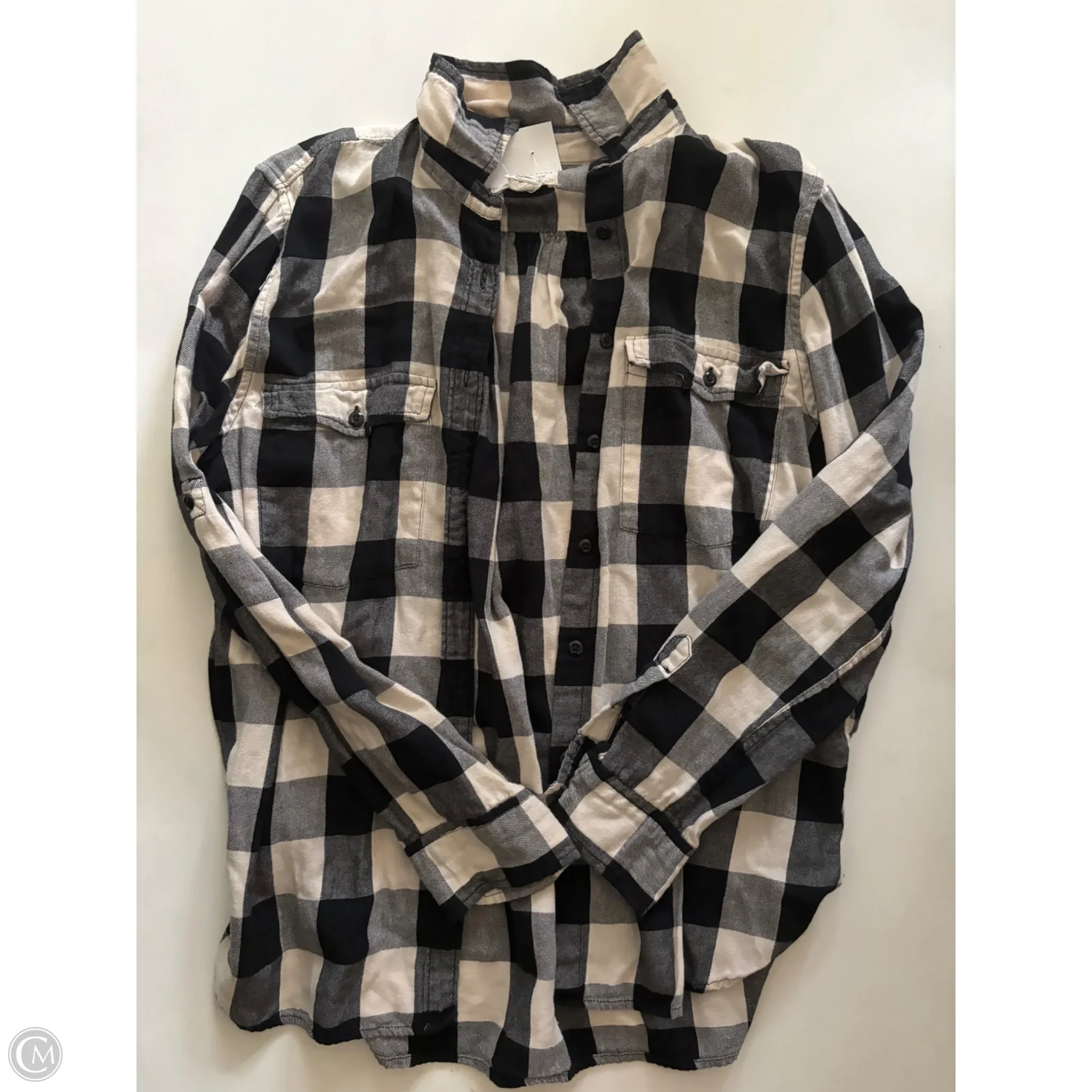 Top Long Sleeve By Denim & Supply By Ralph Lauren In Plaid Pattern, Size: L - Image 1