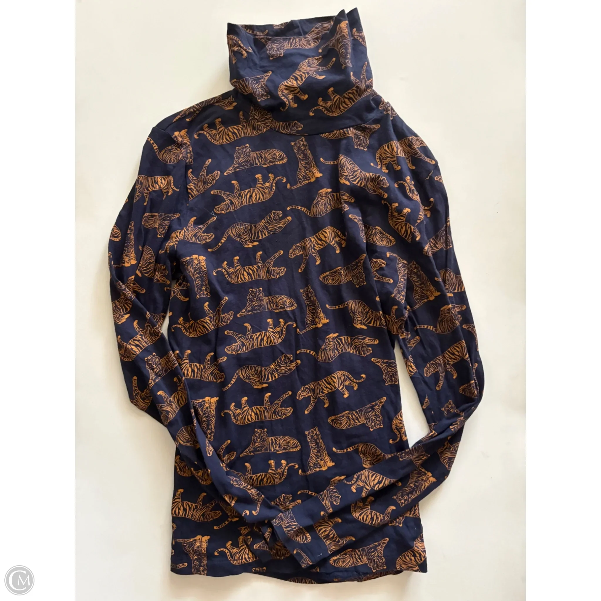 Top Long Sleeve By J. Crew In Animal Print, Size: M - Image 1