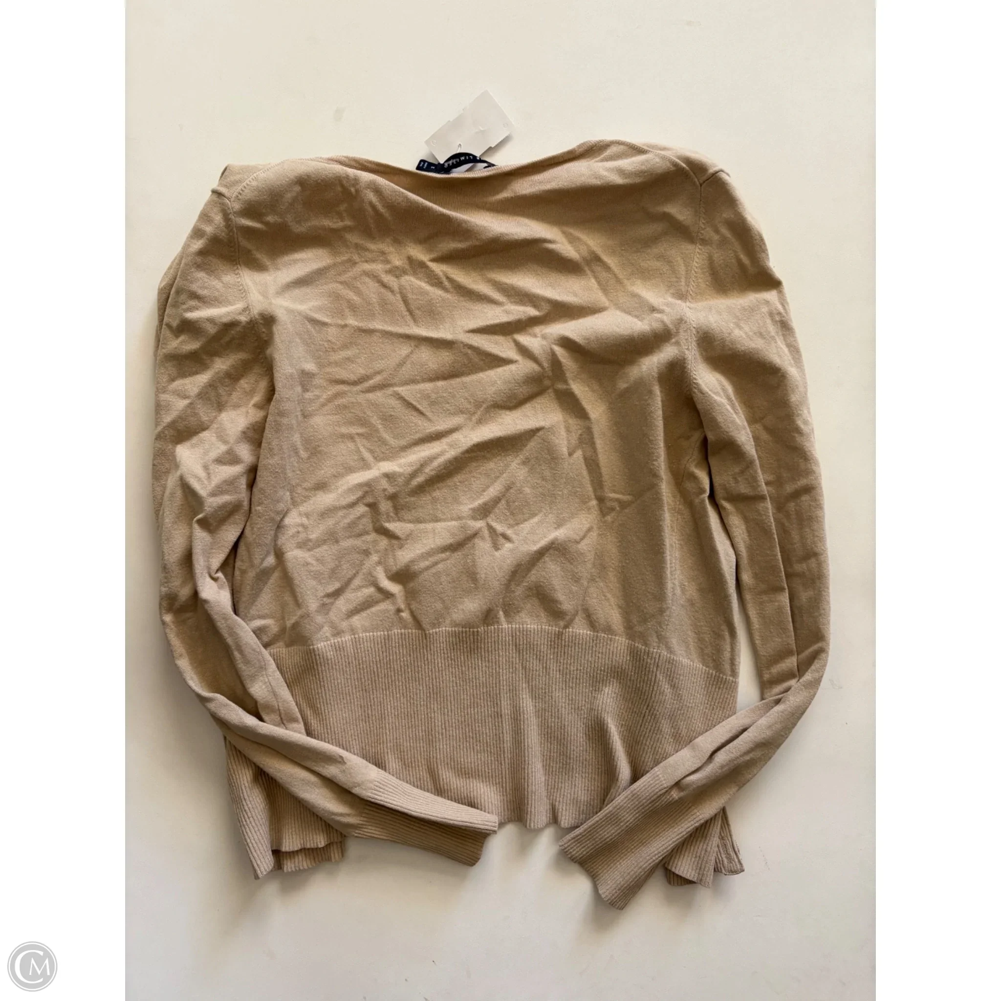 Sweater Cardigan By Limited In Tan, Size: M - Image 2