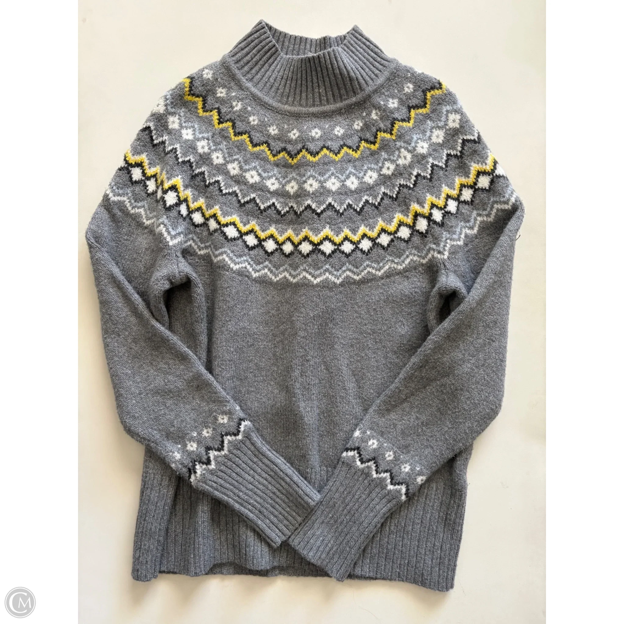 Sweater By Style And Company In Grey, Size: M - Image 1