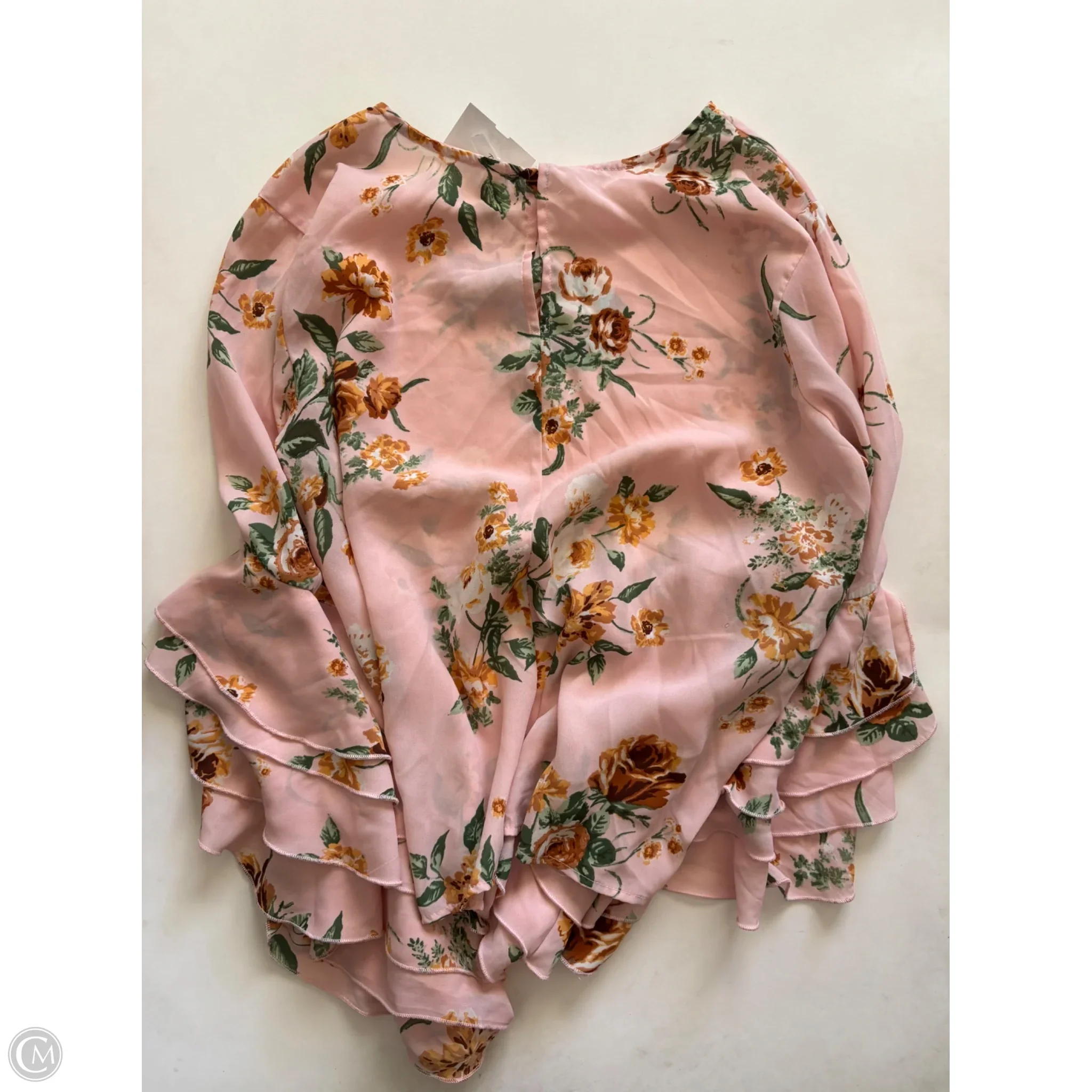 Blouse Long Sleeve By Truth In Floral Print, Size: Xl - Image 2