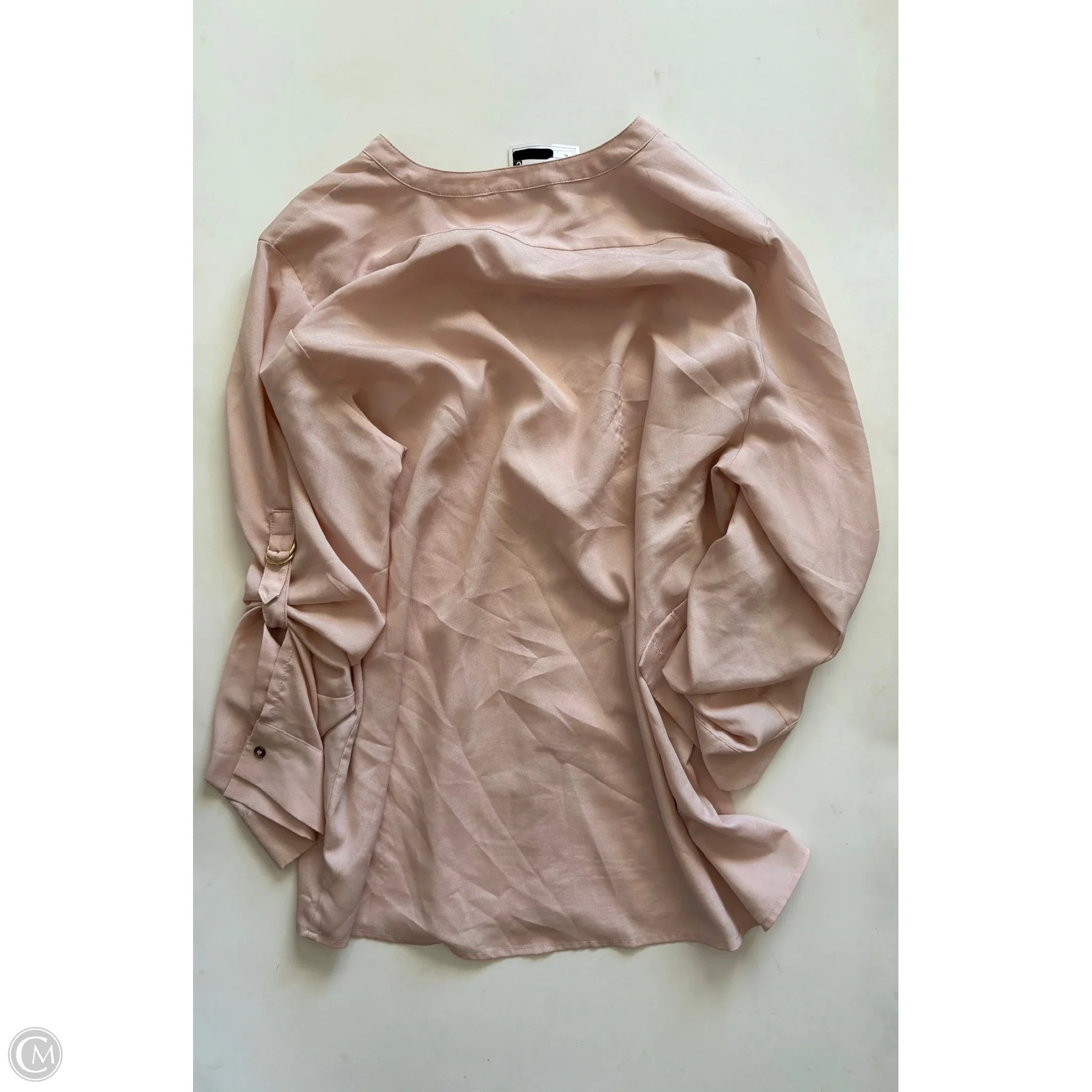 Blouse Long Sleeve By Calvin Klein In Beige, Size: Xl - Image 2