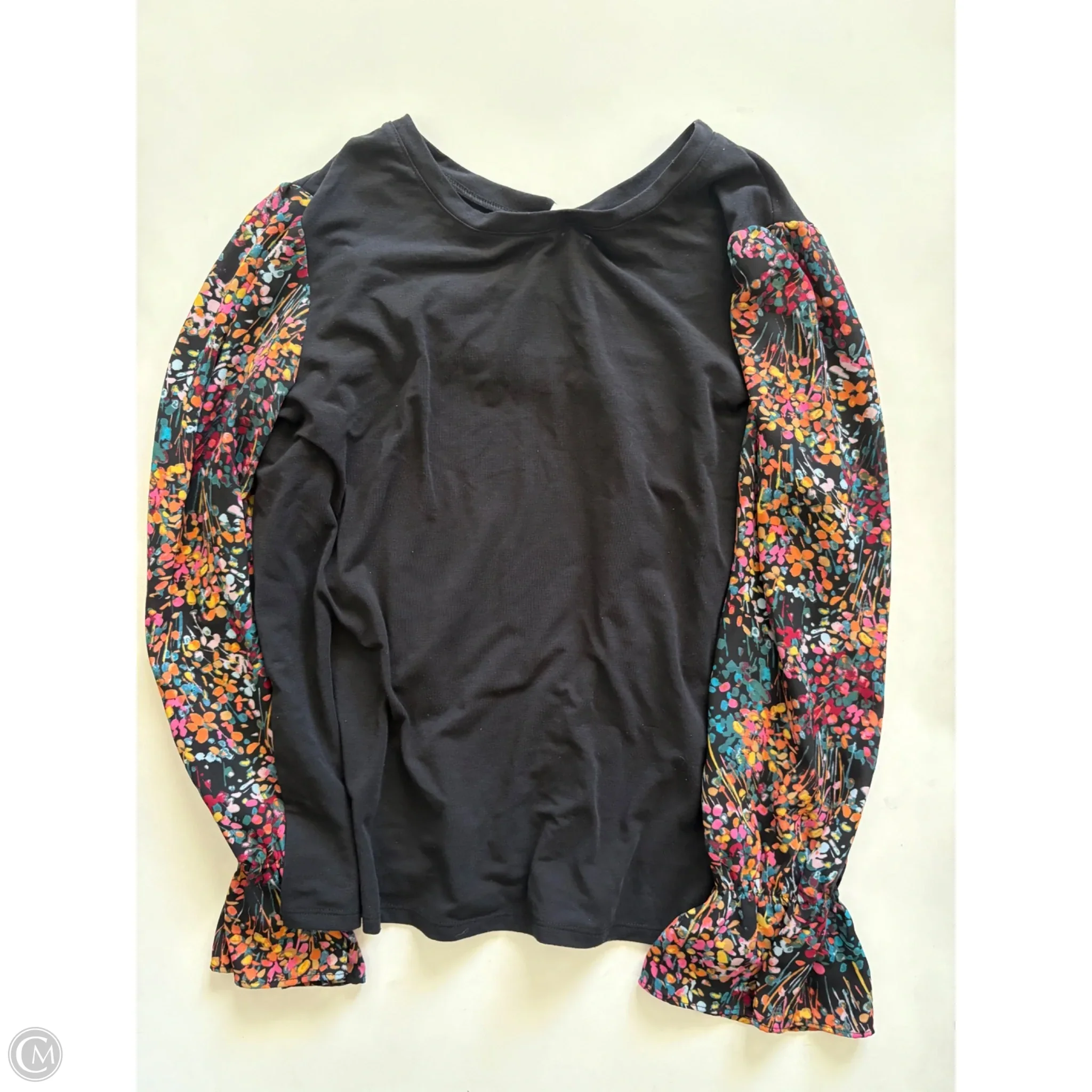 Blouse Long Sleeve By The Pioneer Woman In Black, Size: L - Image 1