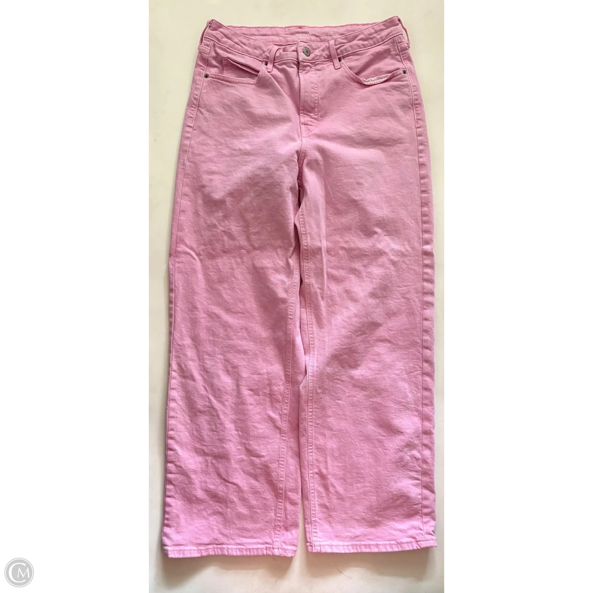 Jeans Wide Leg By Old Navy In Pink, Size: 12 - Image 1
