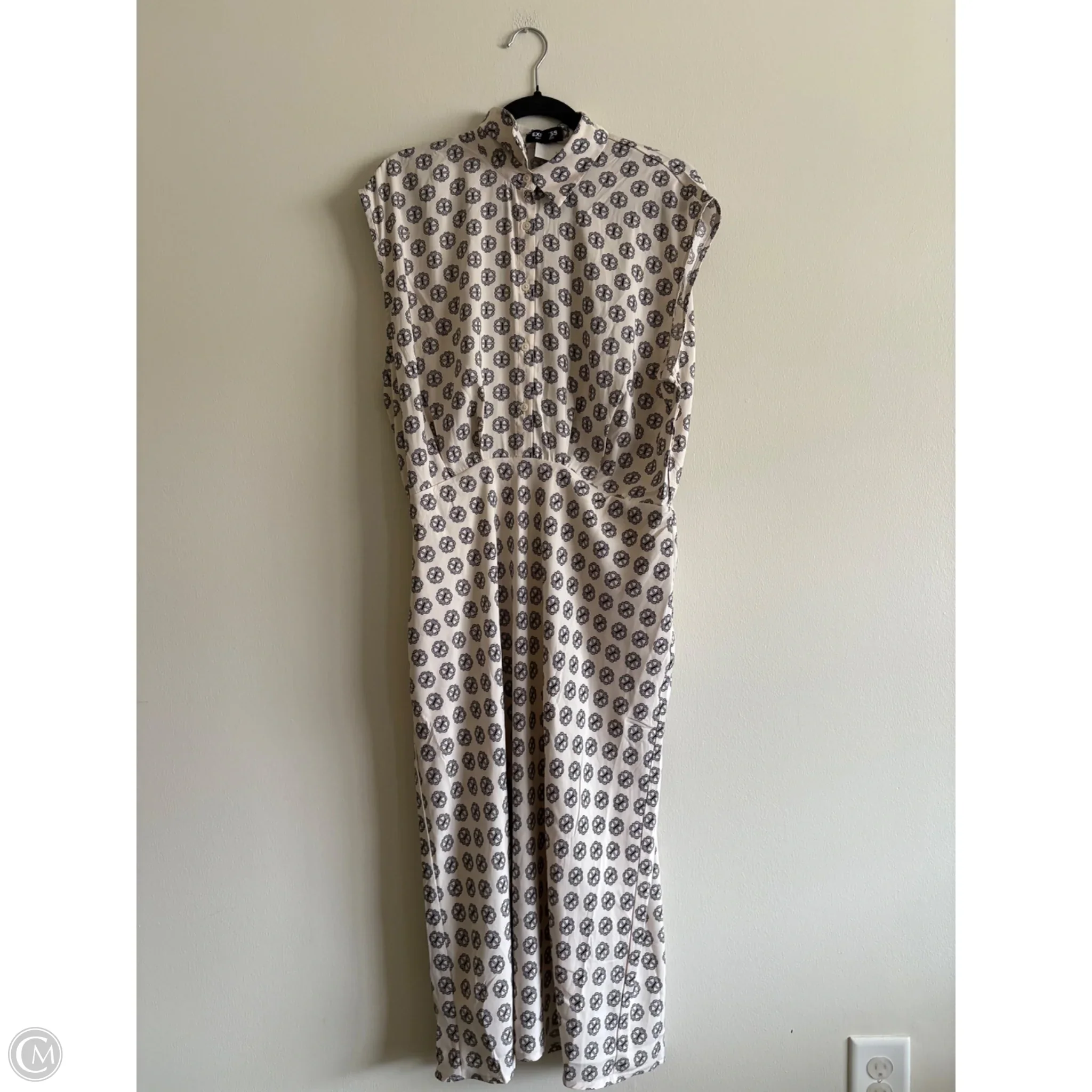 Dress Work By Express In Cream, Size: L - Image 1
