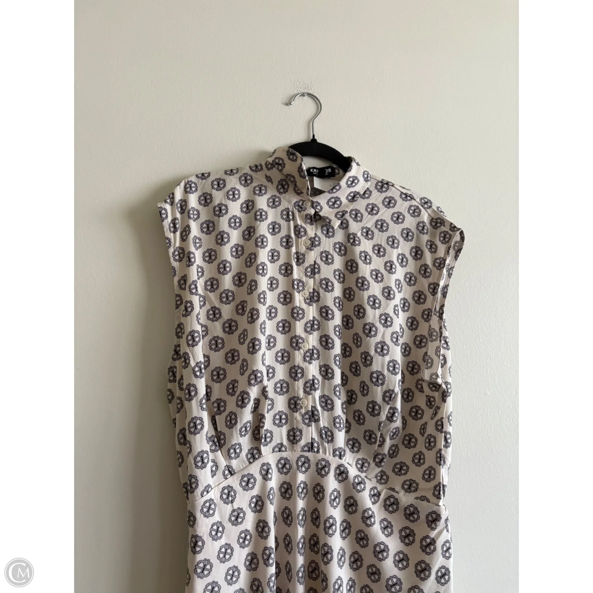 Dress Work By Express In Cream, Size: L - Image 3