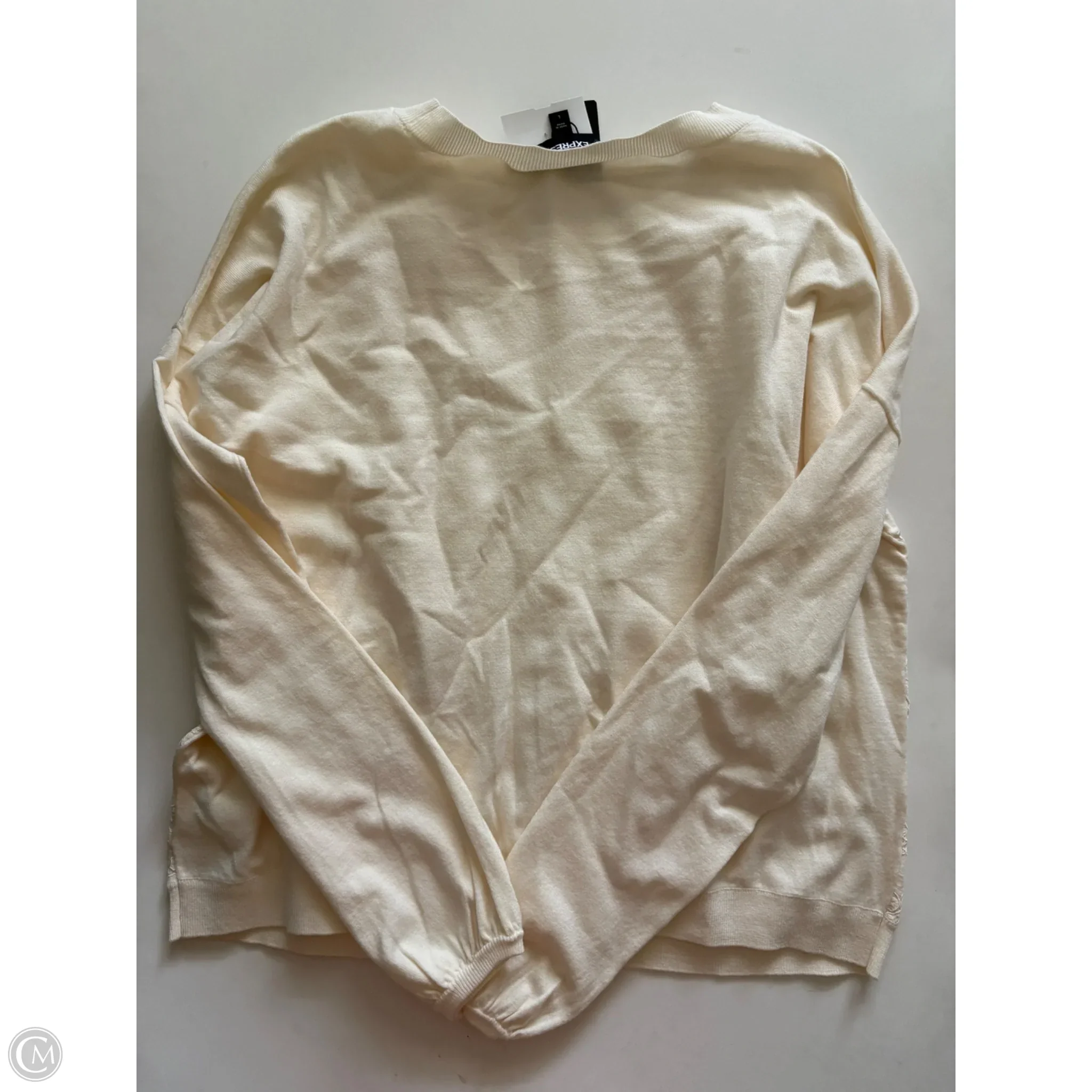 Sweater By Express In Cream, Size: L - Image 2