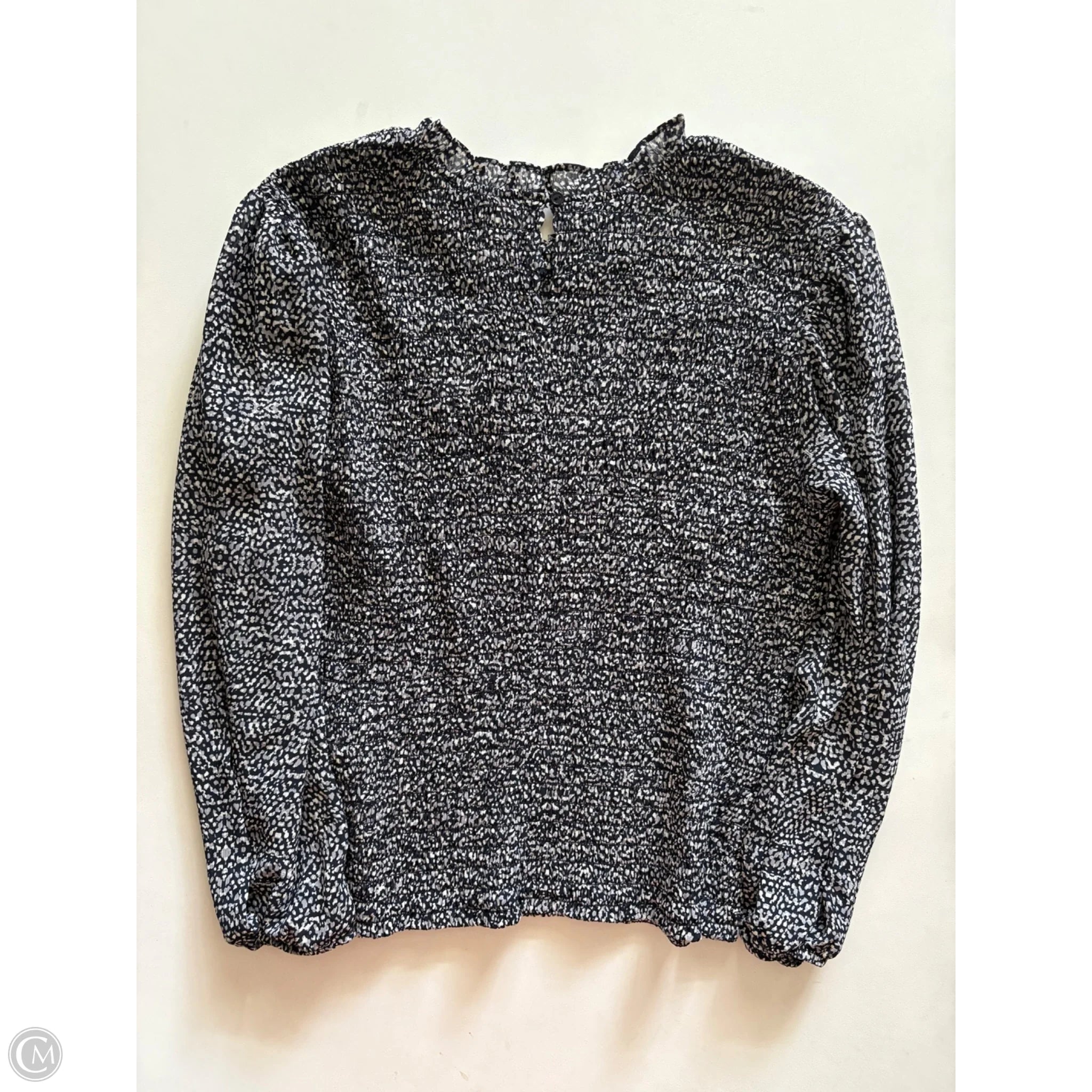 Blouse Long Sleeve By Express In Black, Size: M - Image 2