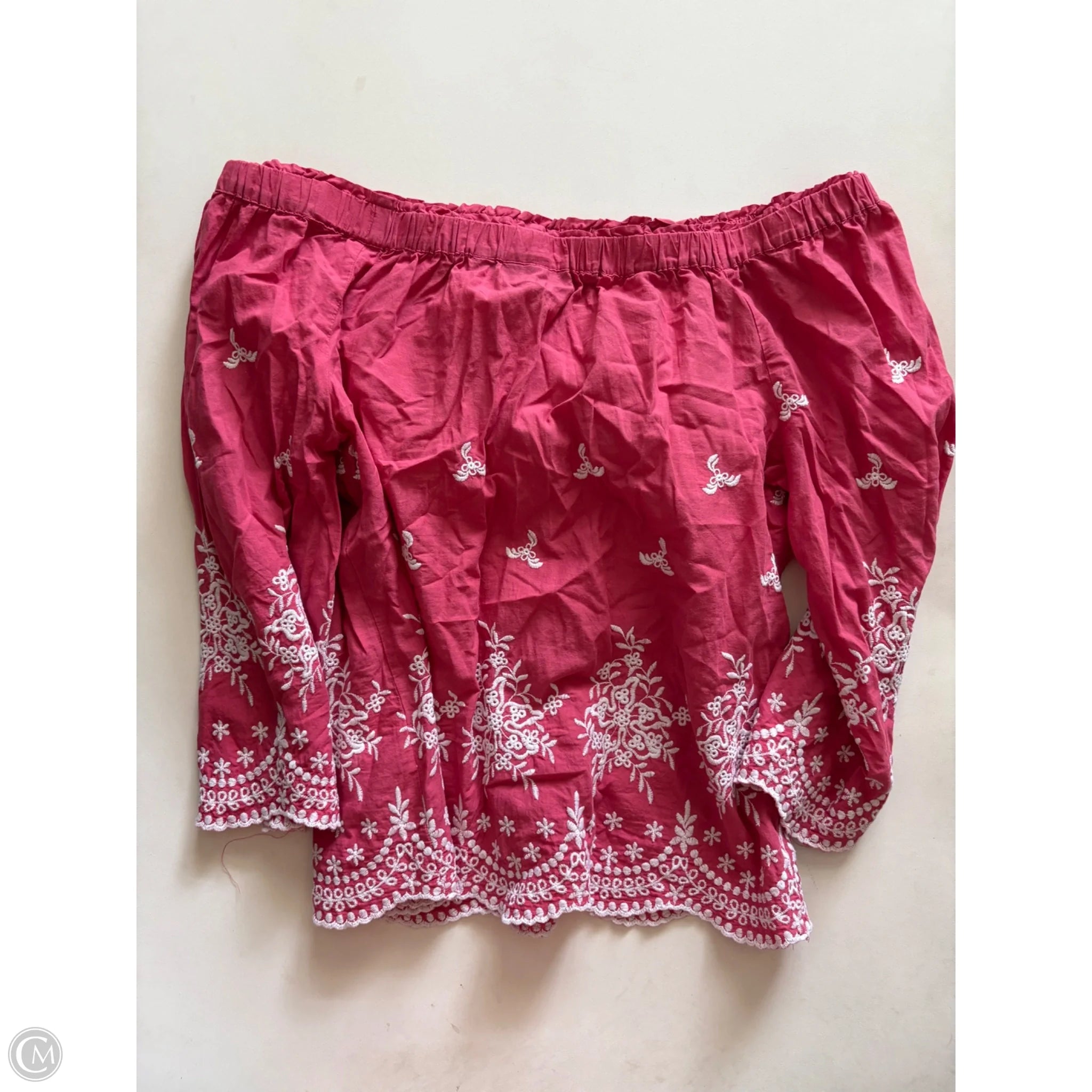 Top Long Sleeve By New York And Co In Pink, Size: M - Image 2