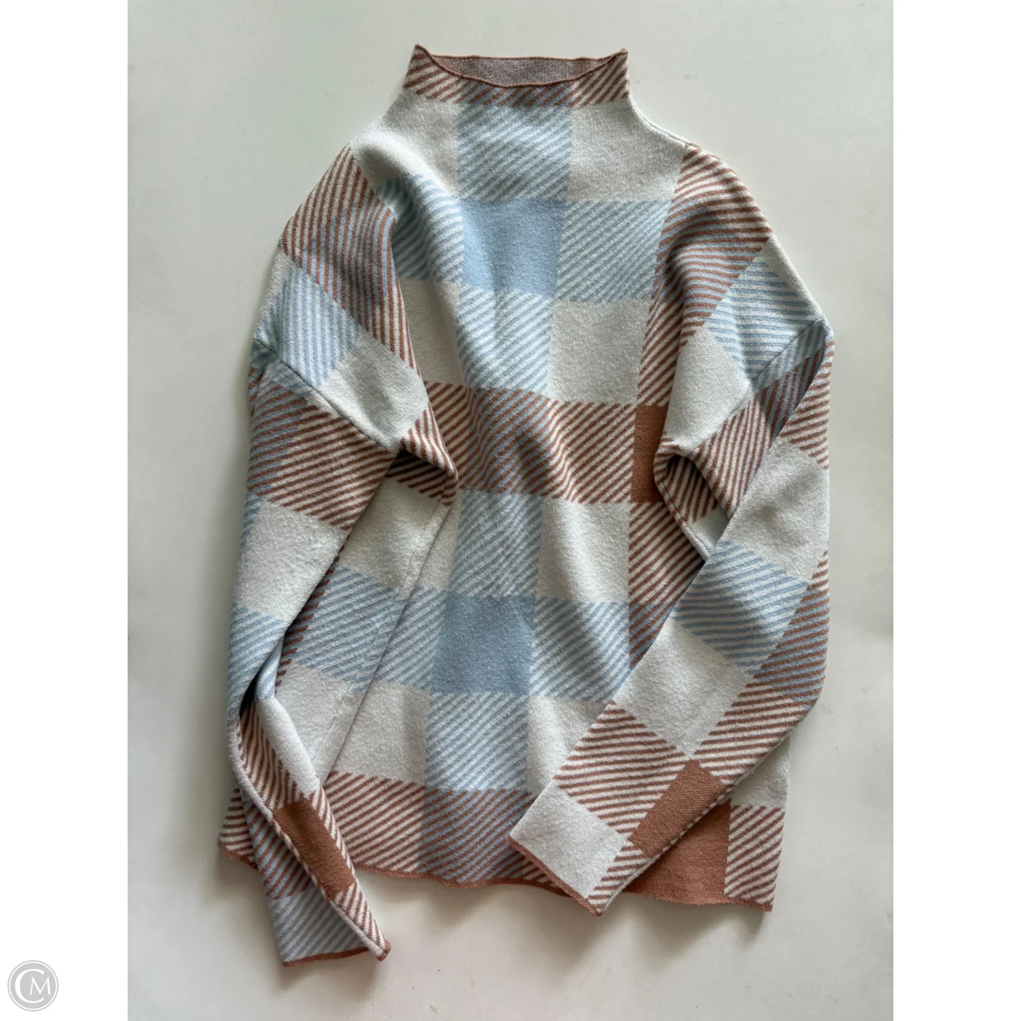 Sweater By Tahari In Plaid Pattern, Size: M - Image 1