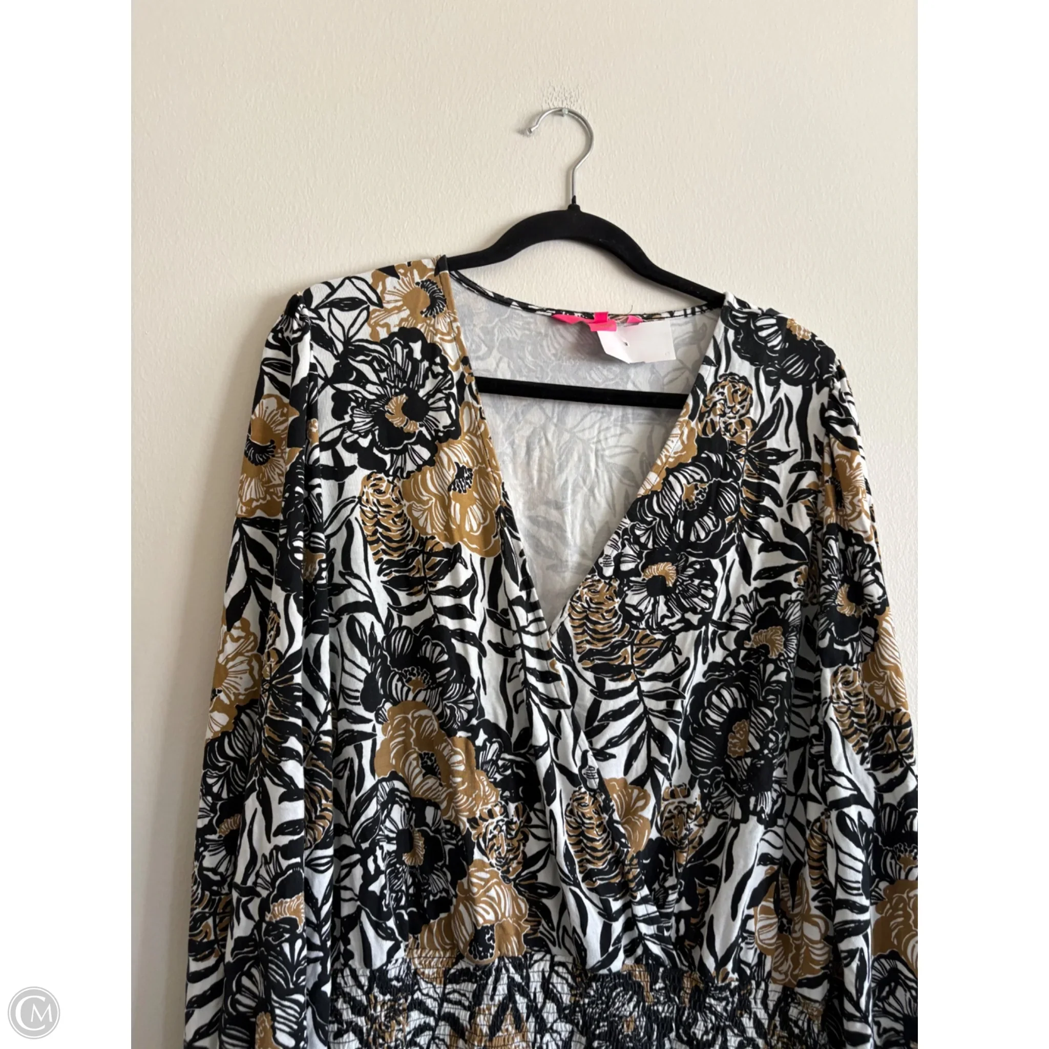 Dress Designer By Lilly Pulitzer In Black & Brown, Size: Xl - Image 3