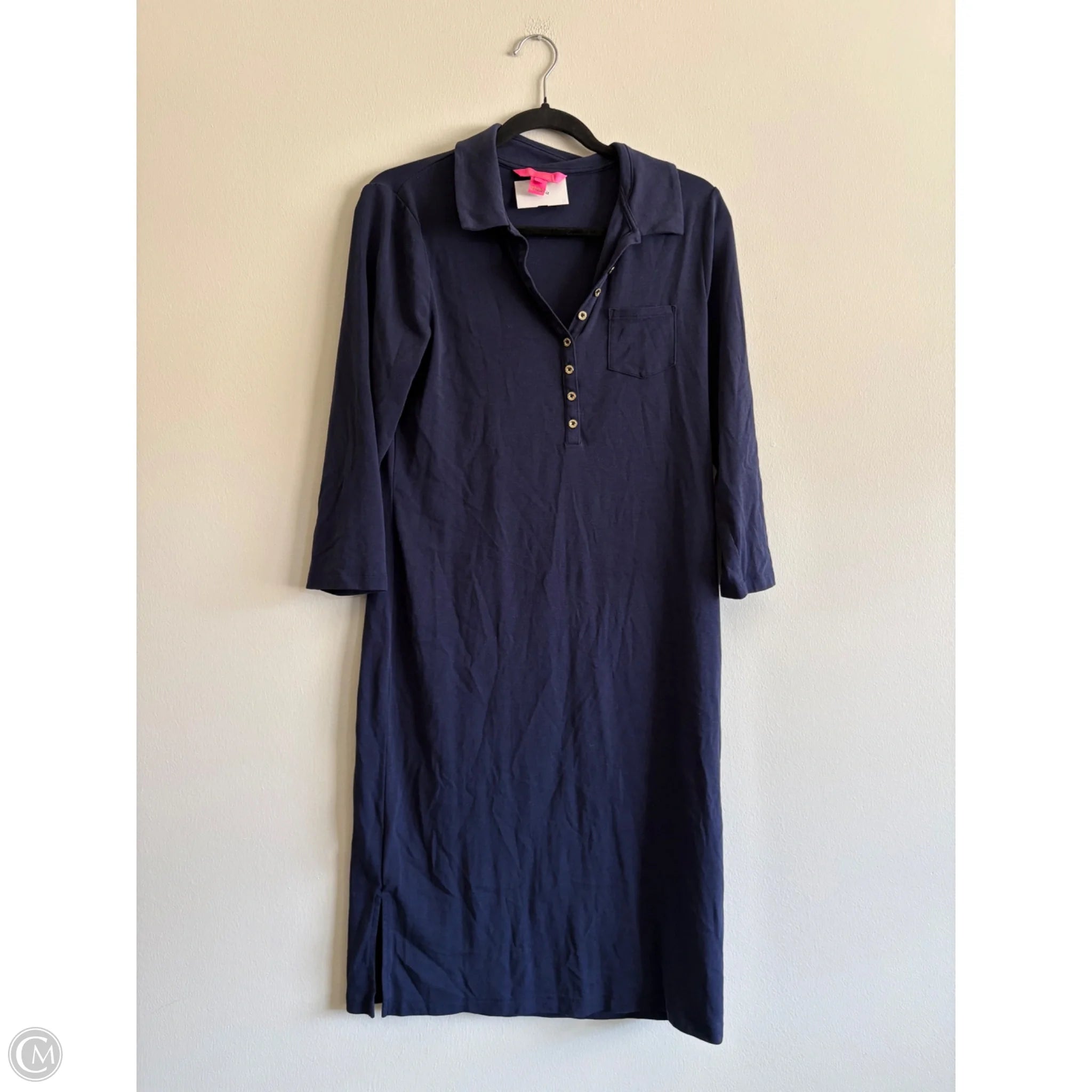 Dress Casual Maxi By Lilly Pulitzer In Navy, Size: L - Image 1