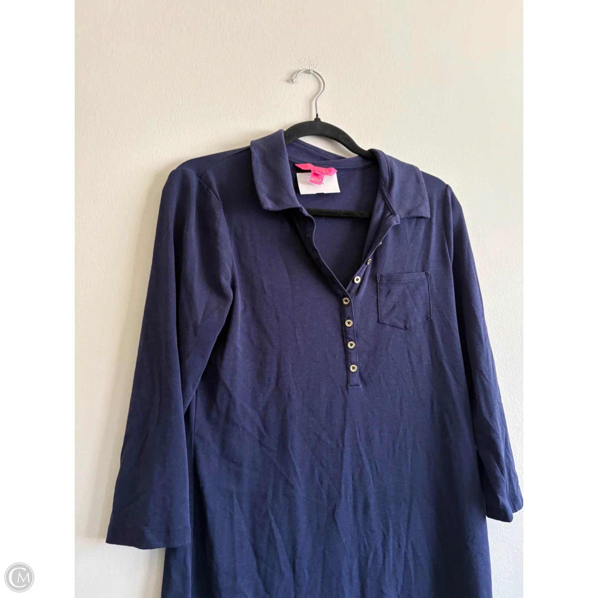 Dress Casual Maxi By Lilly Pulitzer In Navy, Size: L - Image 3