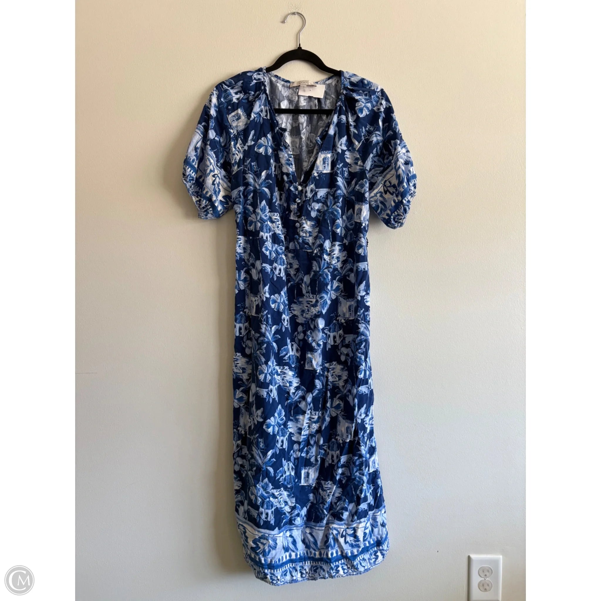 Dress Casual Maxi By Loft In Blue, Size: L - Image 1
