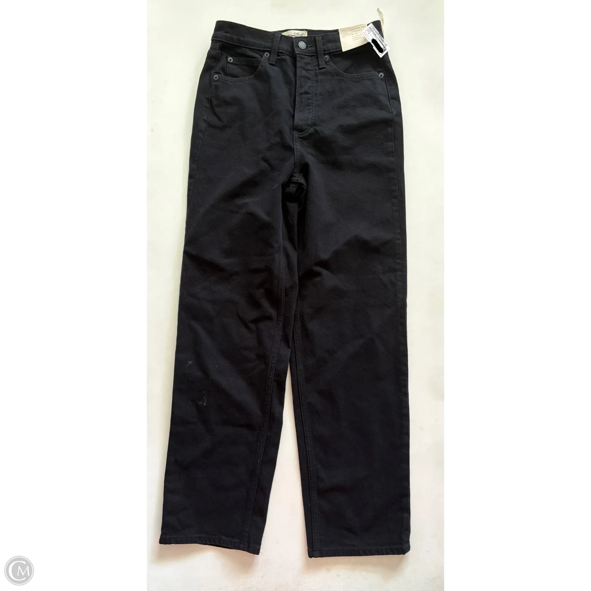 Jeans Straight By Universal Thread In Black, Size: 4 - Image 1