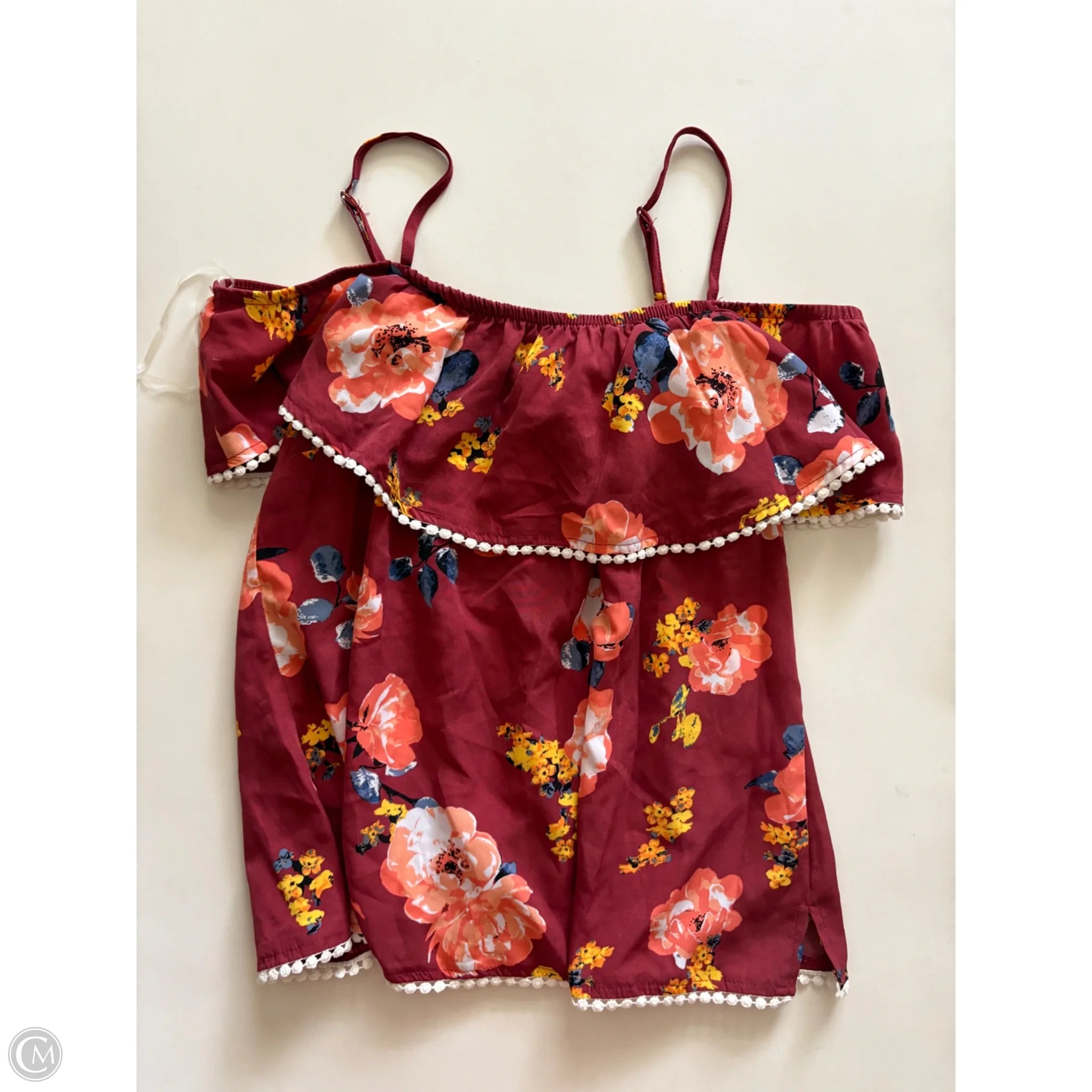Tank Top By Chance or Fate In Floral Print, Size: L - Image 1