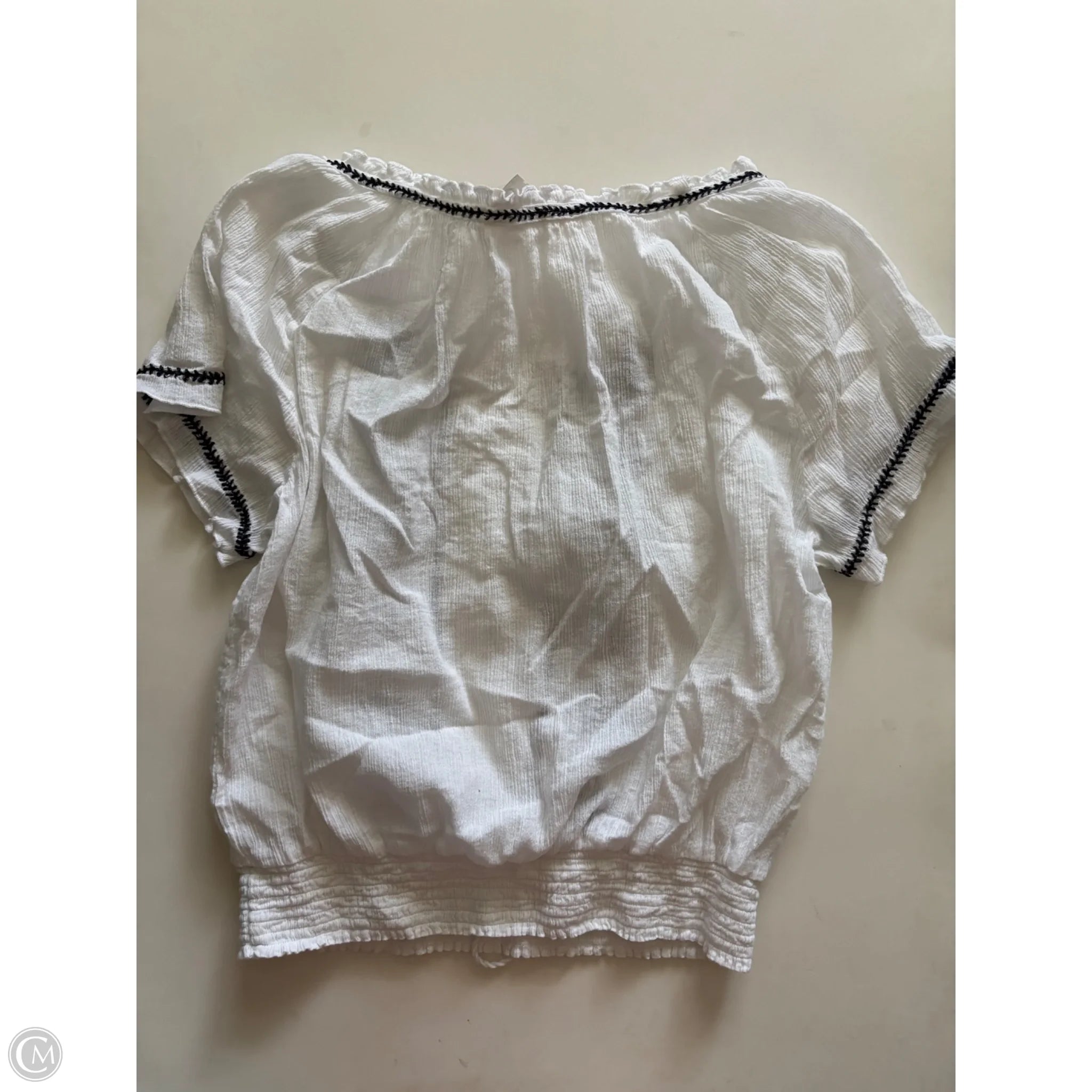 Top Short Sleeve By Clothes Mentor In White, Size: L - Image 2