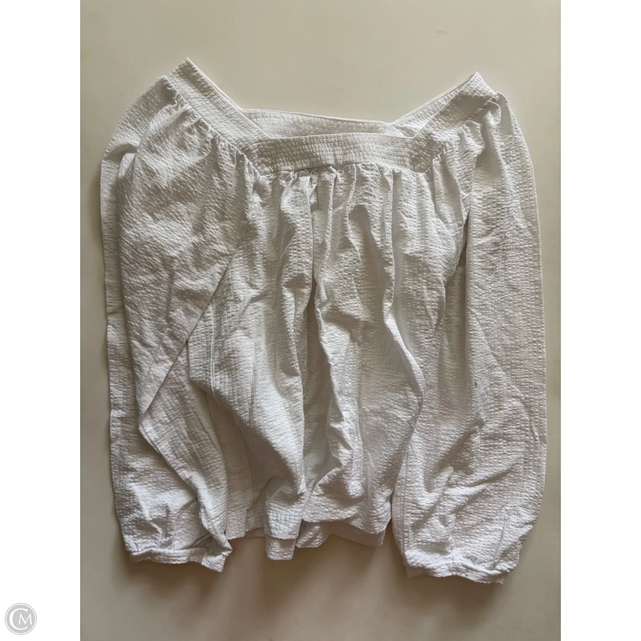 Top Long Sleeve By J. Crew In White, Size: M - Image 1