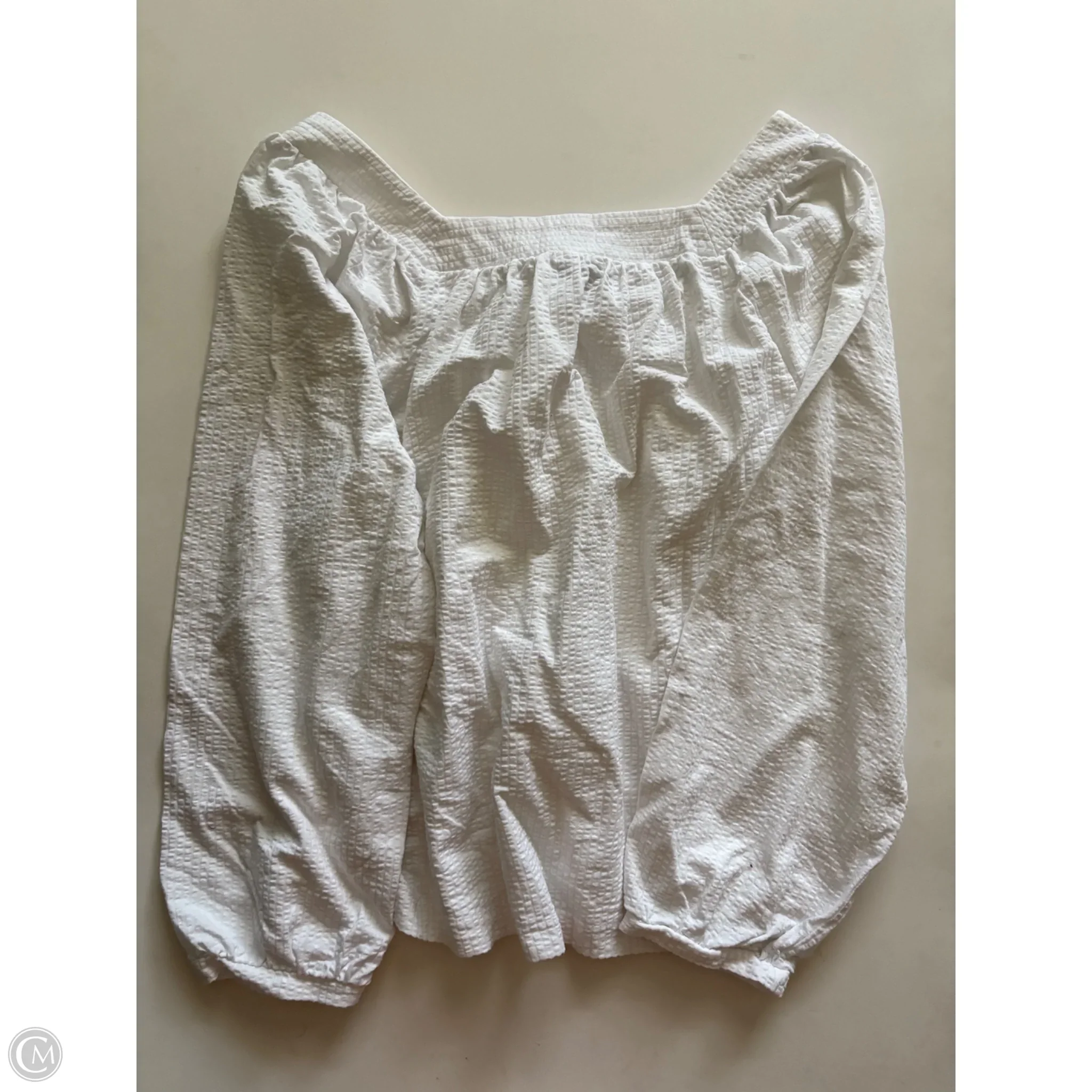 Top Long Sleeve By J. Crew In White, Size: M - Image 2