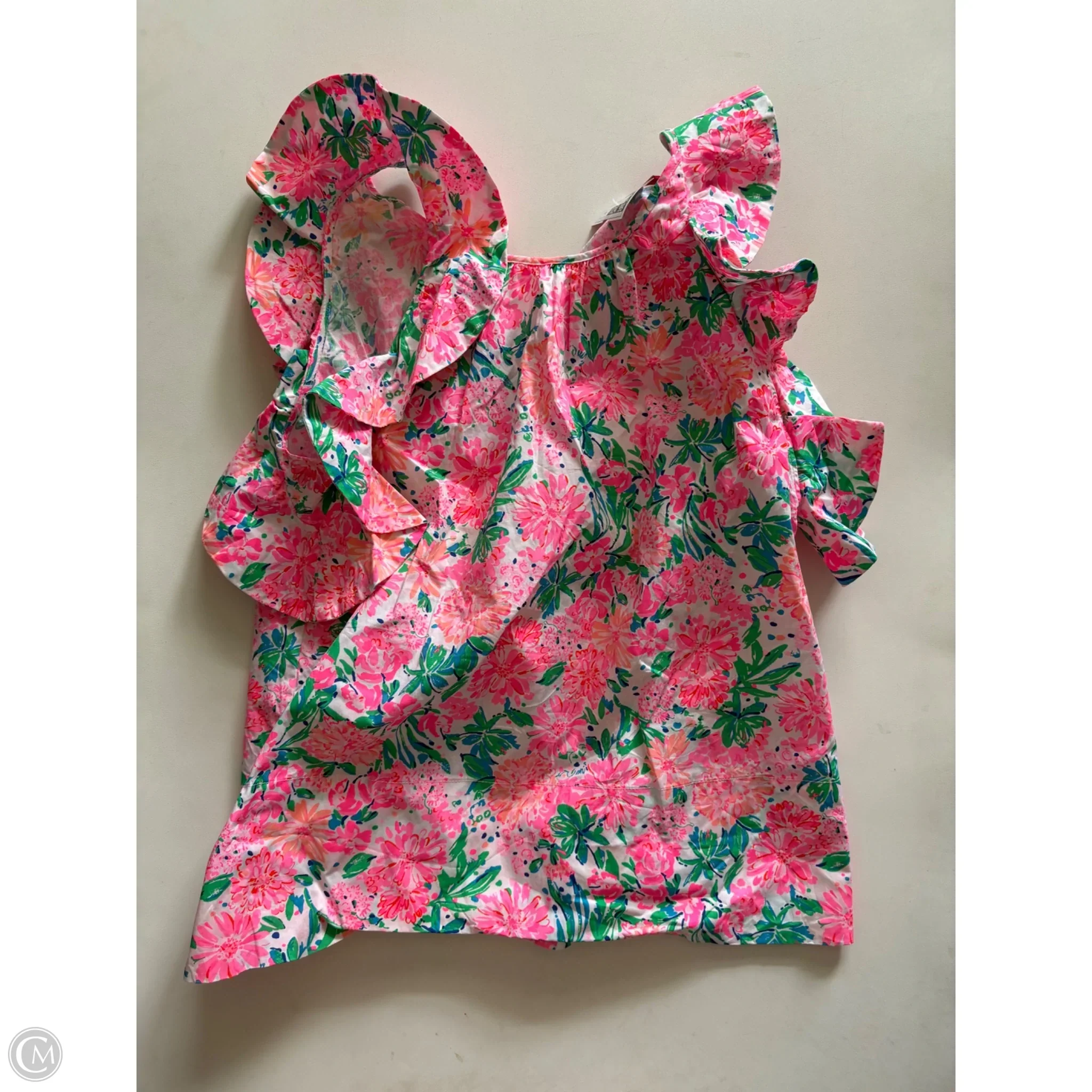 Top Short Sleeve Designer By Lilly Pulitzer In Floral Print, Size: Xs - Image 1