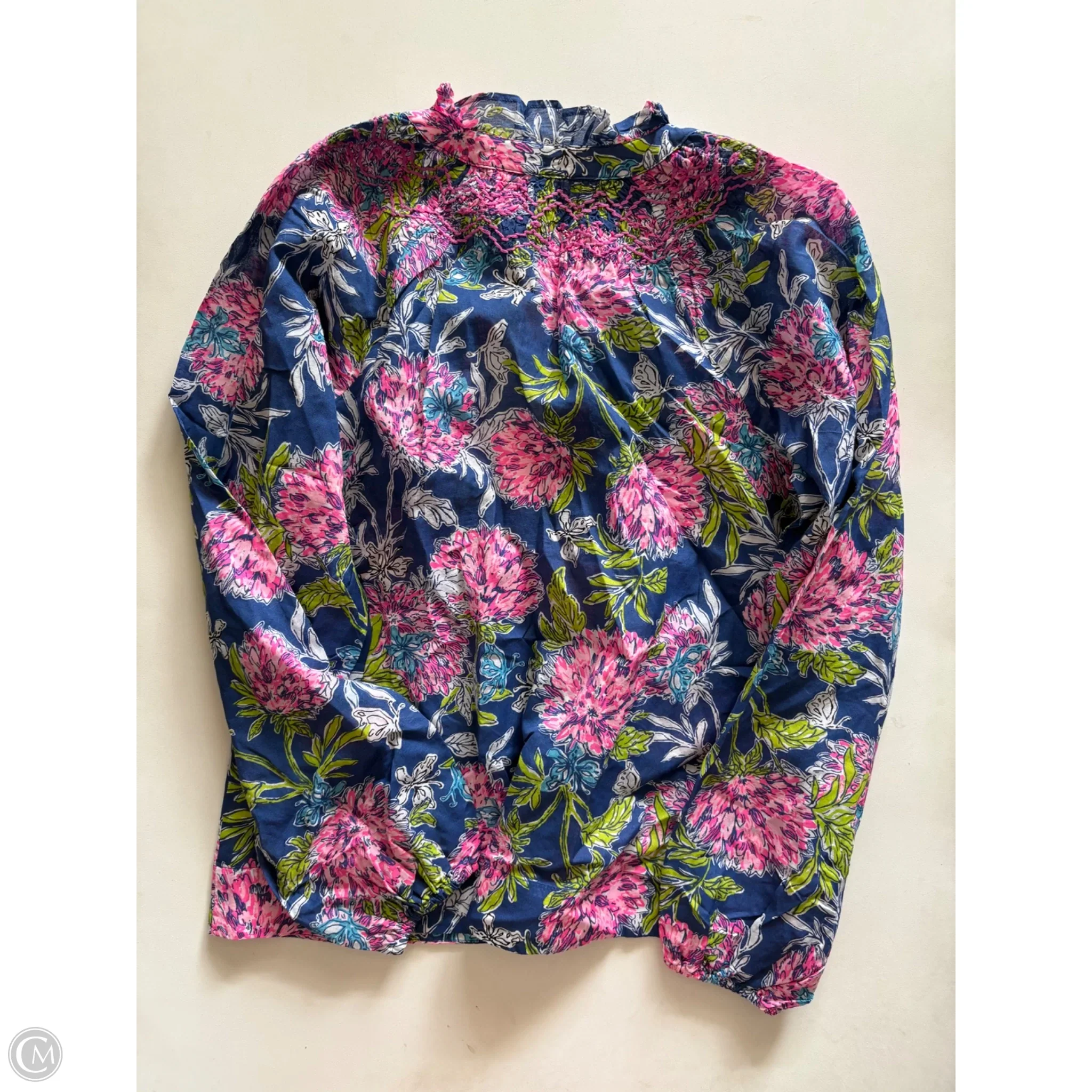 Top Long Sleeve Designer By Lilly Pulitzer In Floral Print, Size: Xxs - Image 2