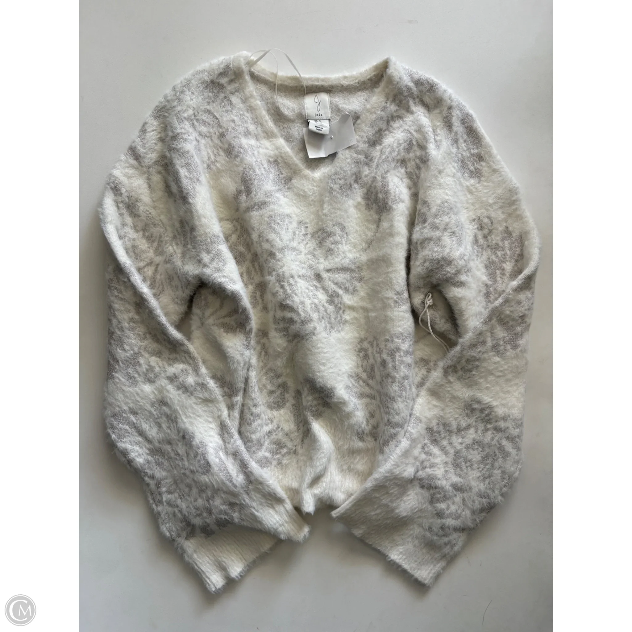 Sweater By Joie In Cream & Silver, Size: S - Image 1