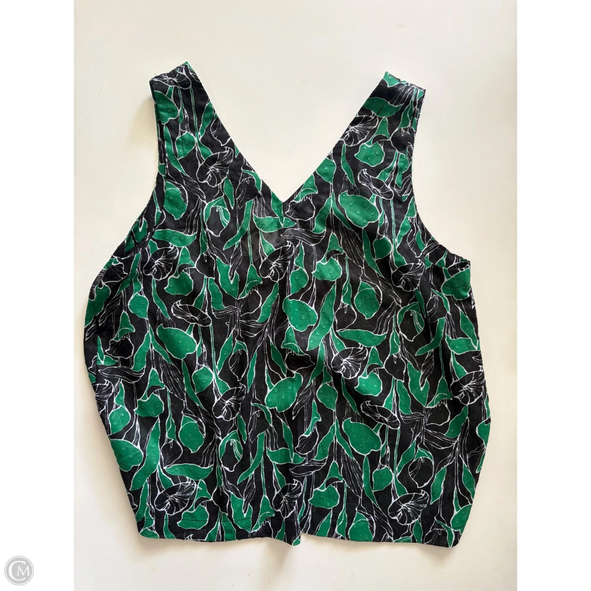 Tank Top By A New Day In Floral Print, Size: L - Image 2