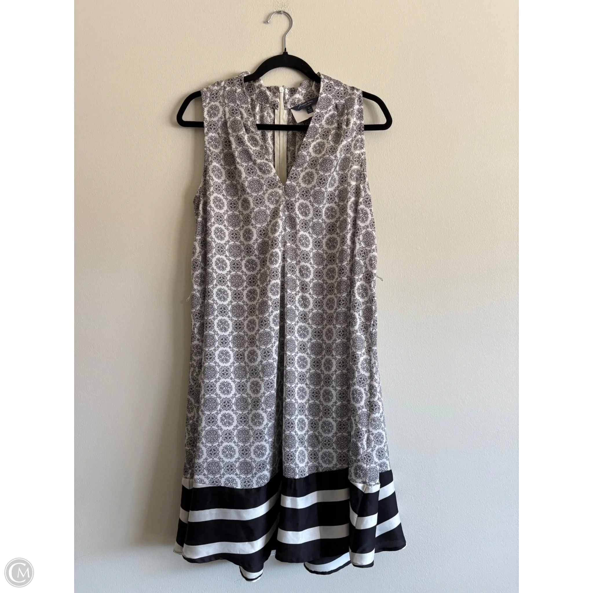 Dress Casual Midi By Peter Som In Black & White, Size: M - Image 1