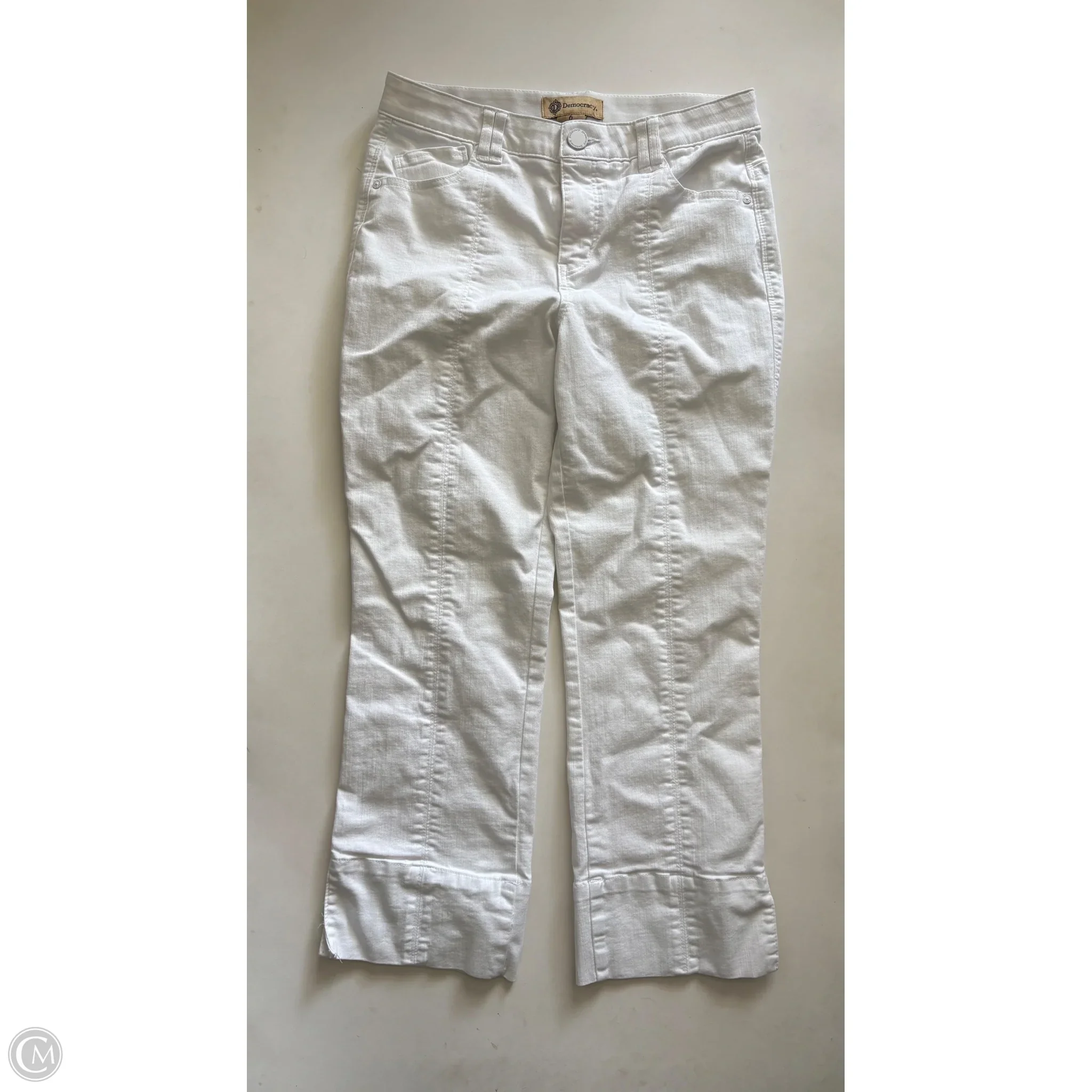 Jeans Straight By Democracy In White, Size: 6 - Image 1