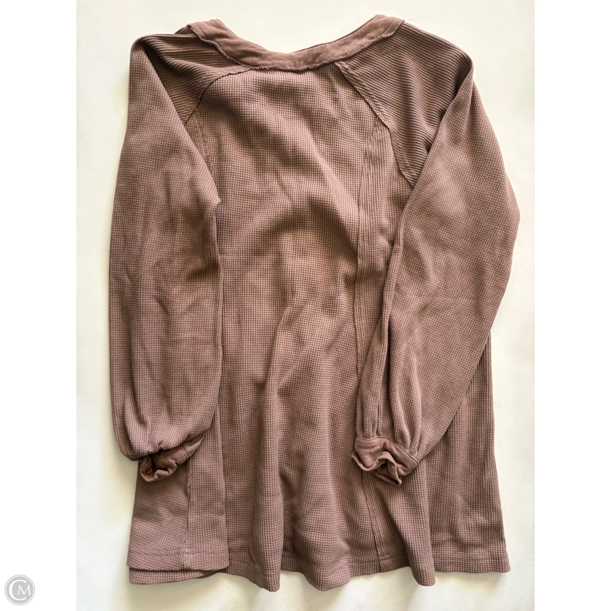 Top Long Sleeve By In Loom In Brown, Size: S - Image 2